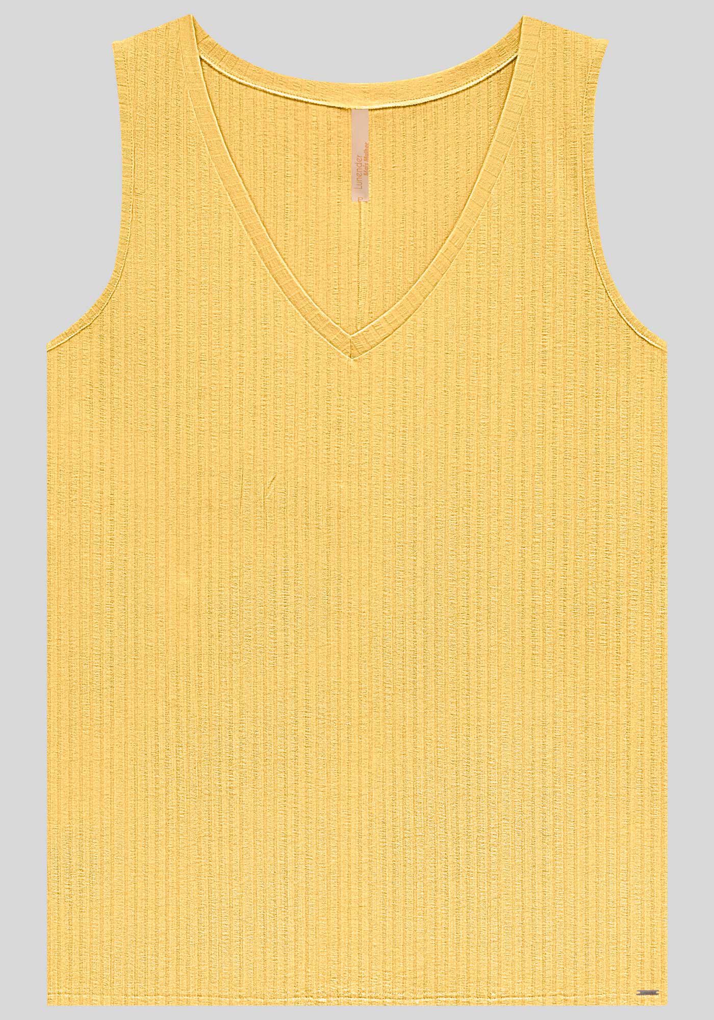 Blusa Regata Canelada De Al&ccedil;as Largas Em Malha De Viscose, , large.