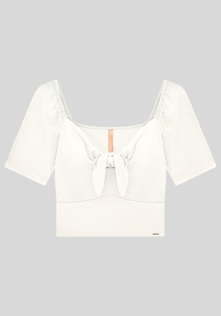 Blusa Cropped Canelada com Detalhe Laço, . Blusa Cropped Canelada com Detalhe Laço, , large.