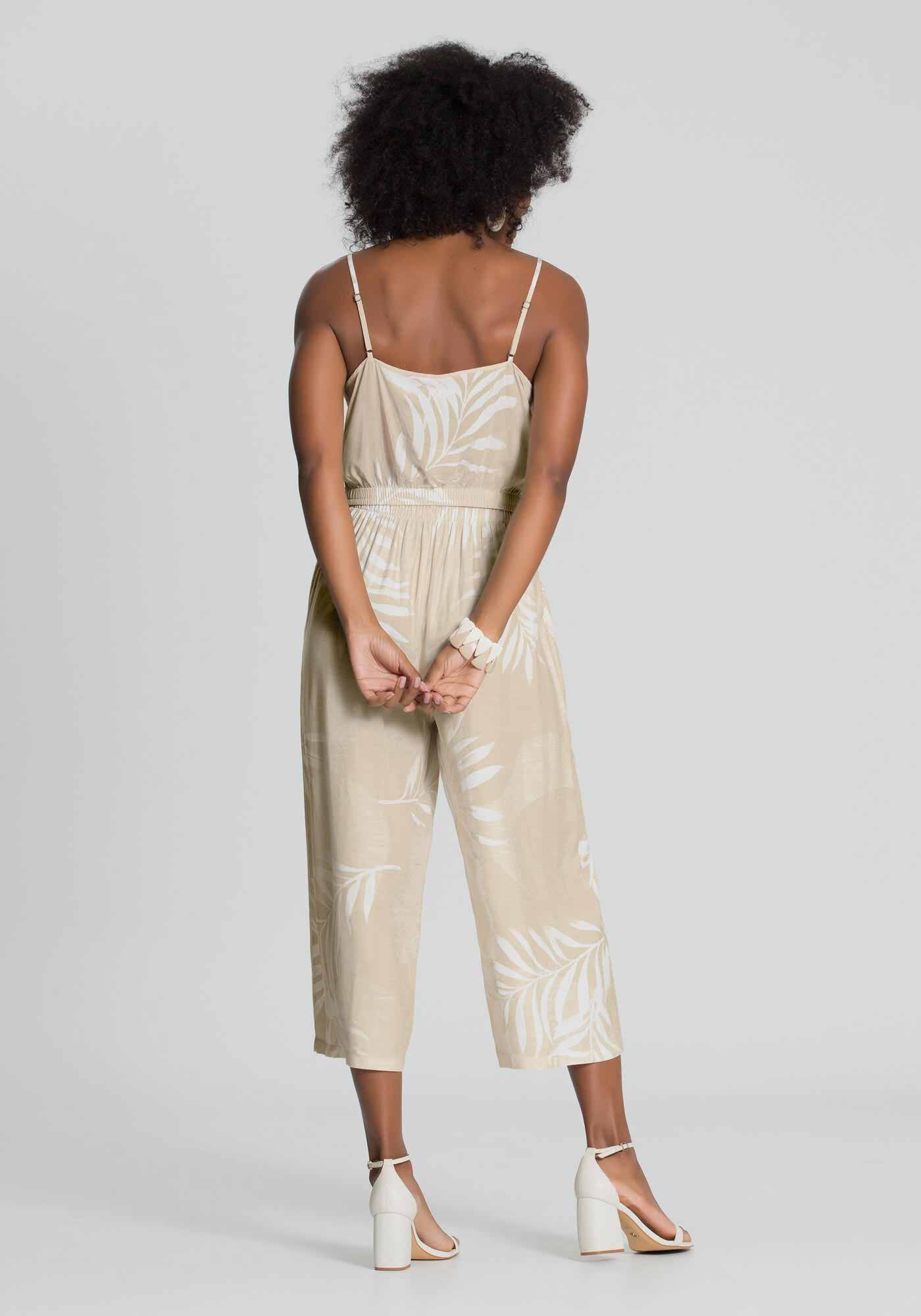 Blusa Cropped Rayon Bali com Bot&otilde;es, BEGE ATACAMA, large.