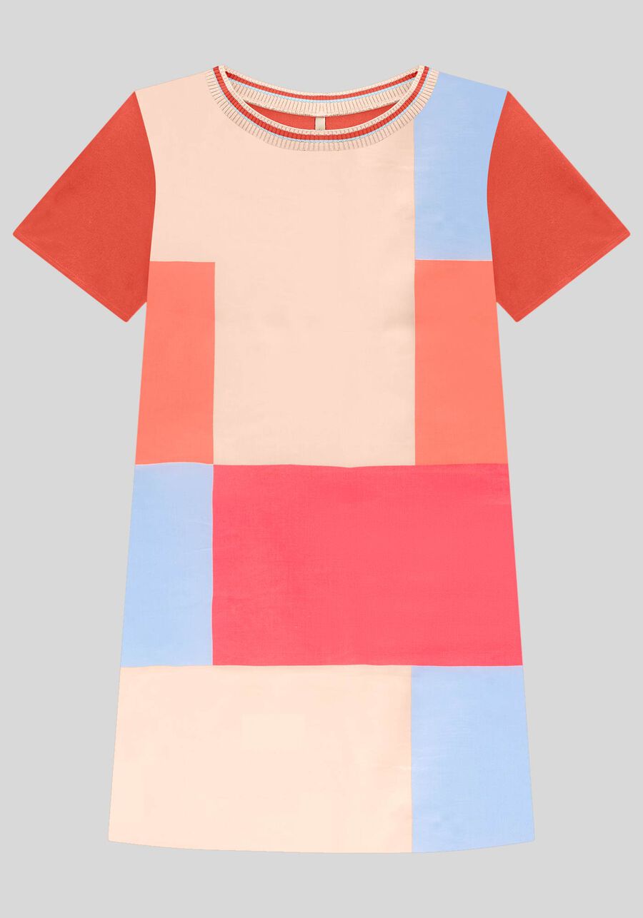 Vestido Curto Plus Size Estampado com Retilínea, . Vestido Curto Plus Size Estampado com Retilínea, , large.