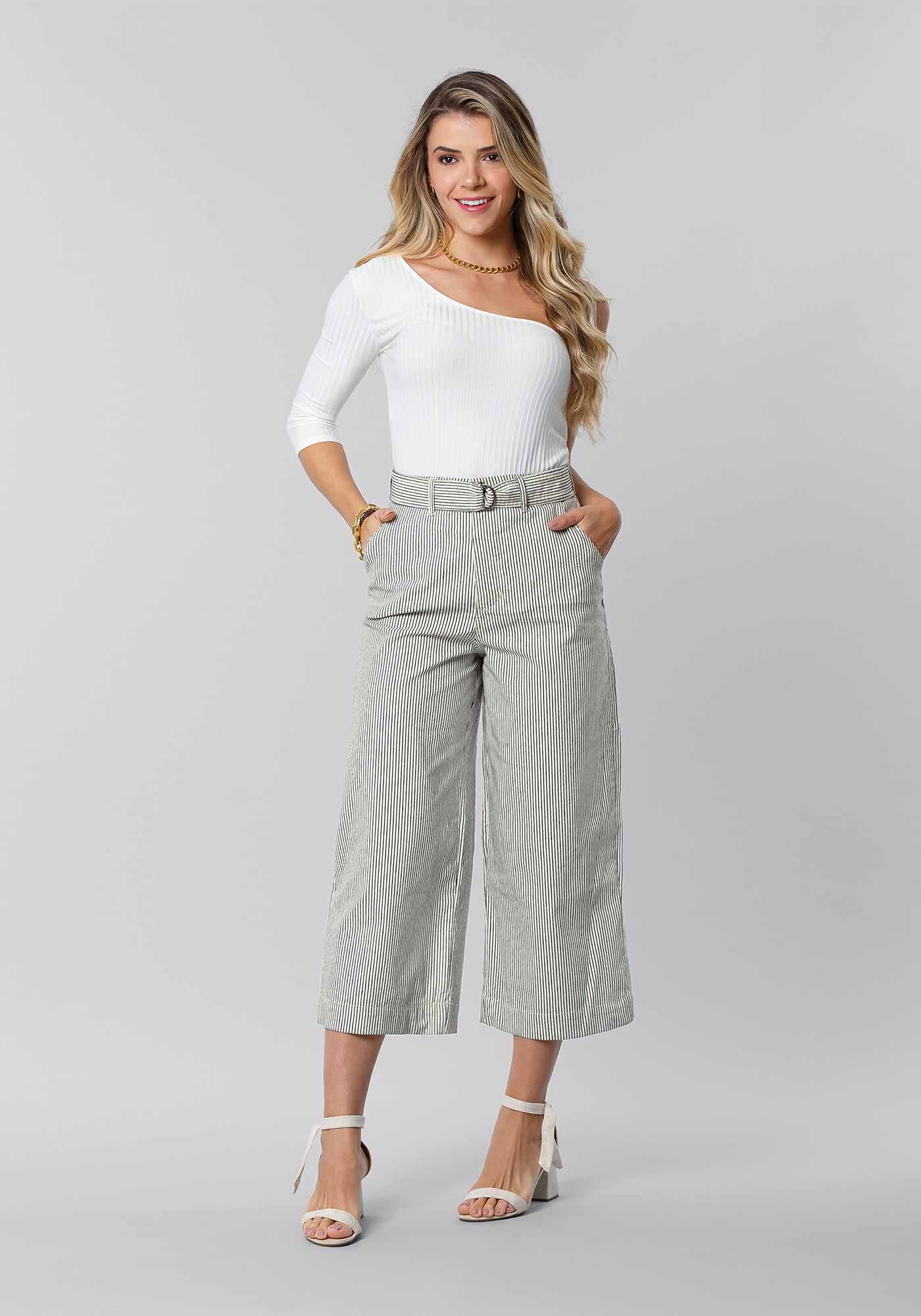 Saia pantacourt estampada sale