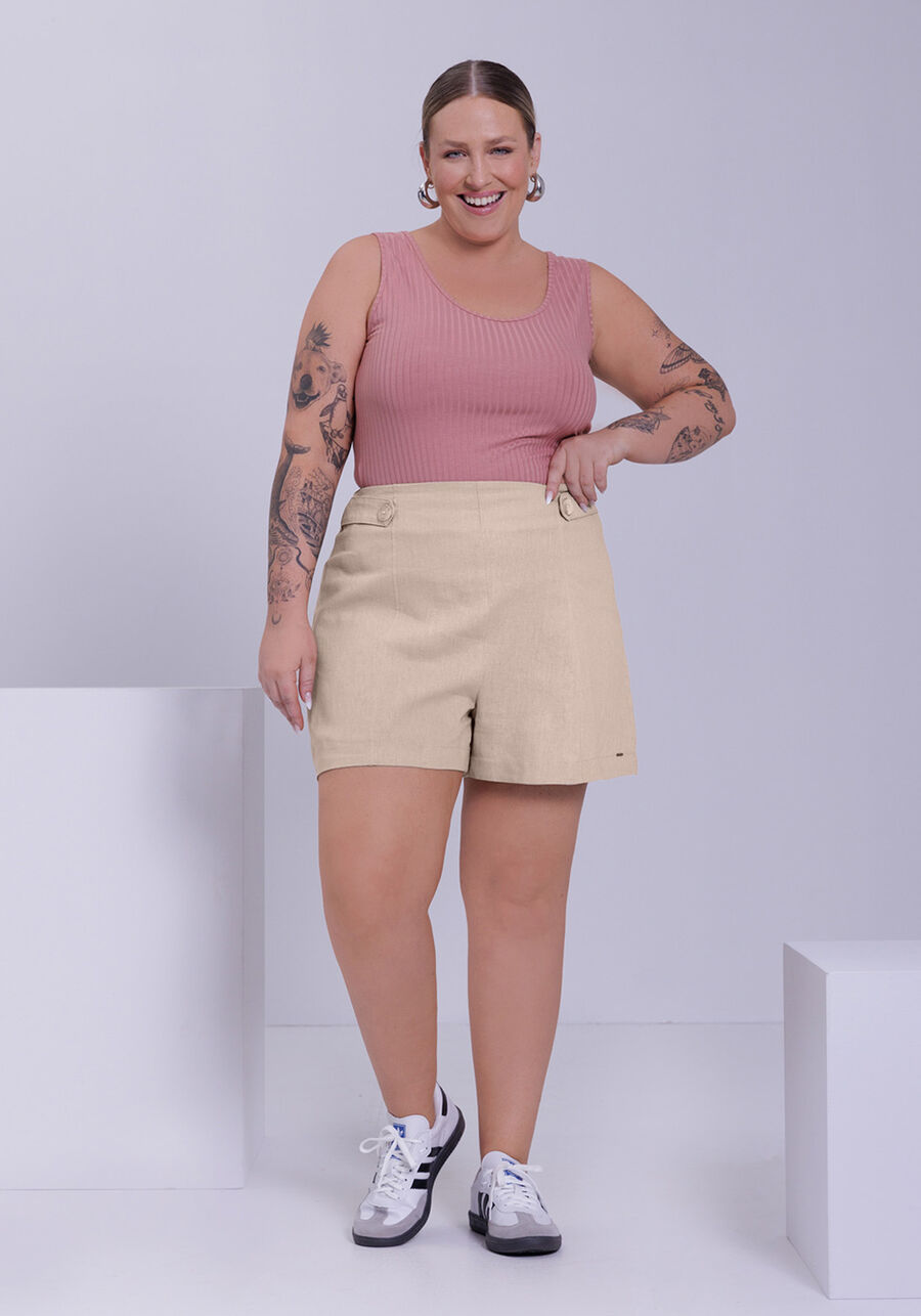 Blusa Regata Lisa Canelada Com Decote Redondo, ROSA FAIRY. Blusa Regata Lisa Canelada Com Decote Redondo, ROSA FAIRY, large.