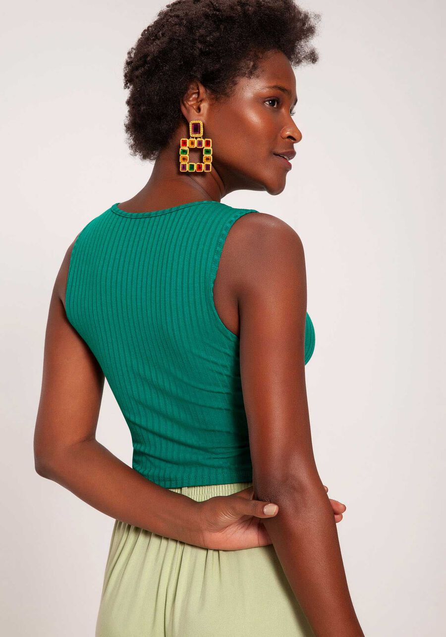 Blusa Cropped Canelada Com Decote Redondo Malha De Viscose, . Blusa Cropped Canelada Com Decote Redondo Malha De Viscose, , large.