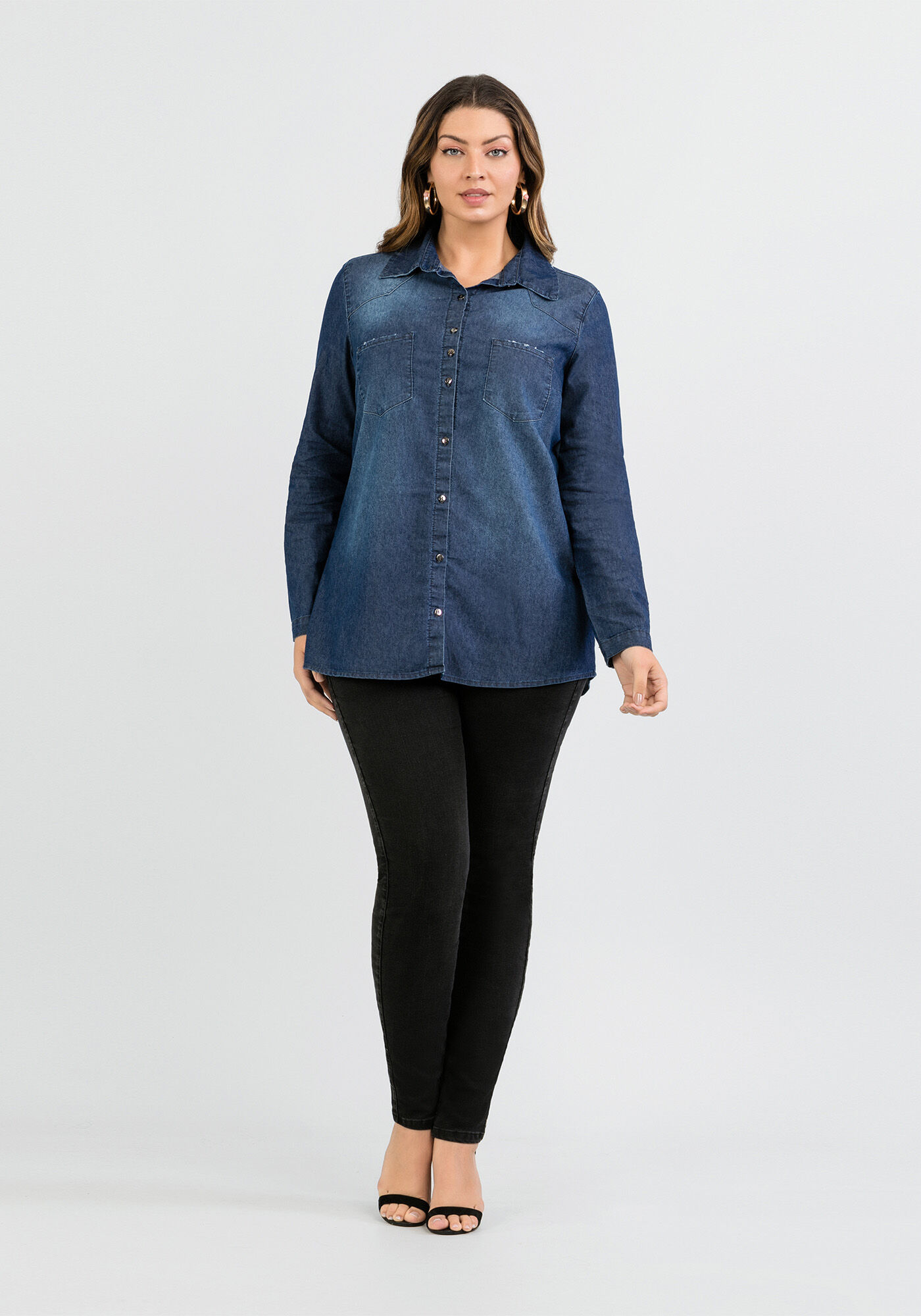 Camisa jeans lunender 2025