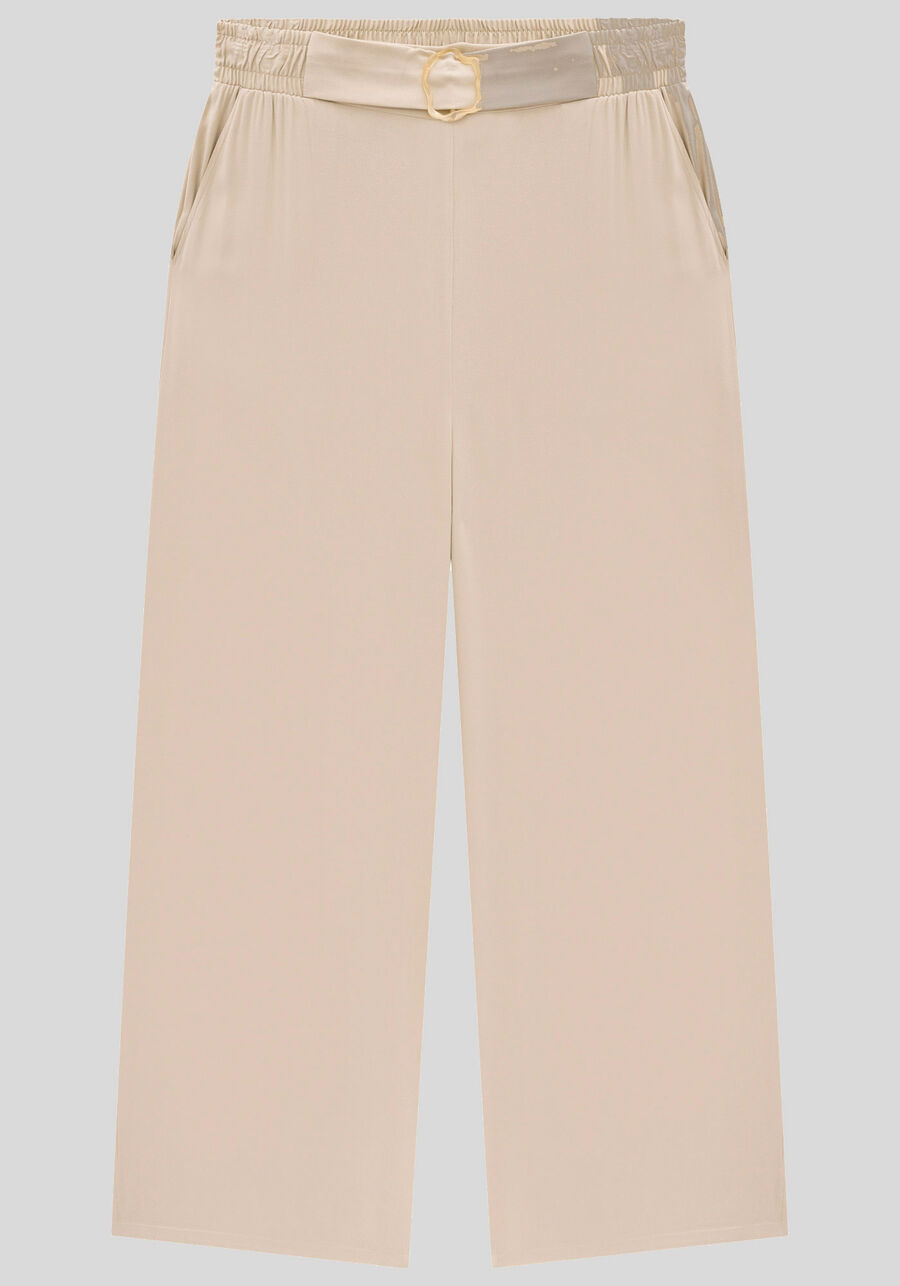 Calça Wide Leg Plus Size em Viscose com Detalhe Cinto, . Calça Wide Leg Plus Size em Viscose com Detalhe Cinto, , large.
