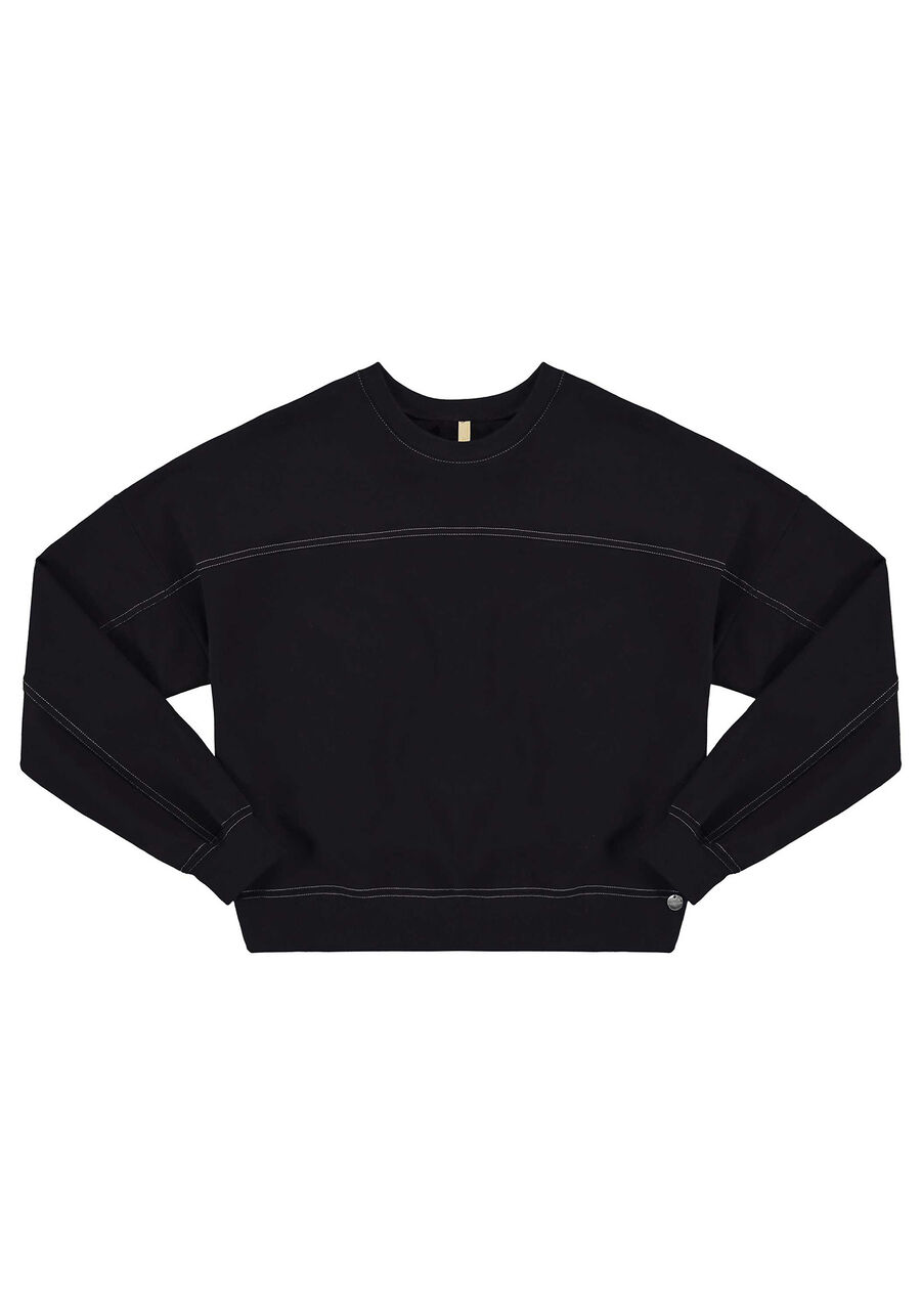 Blusão Molecotton Felpado, PRETO REATIVO. Blusão Molecotton Felpado, PRETO REATIVO, large.