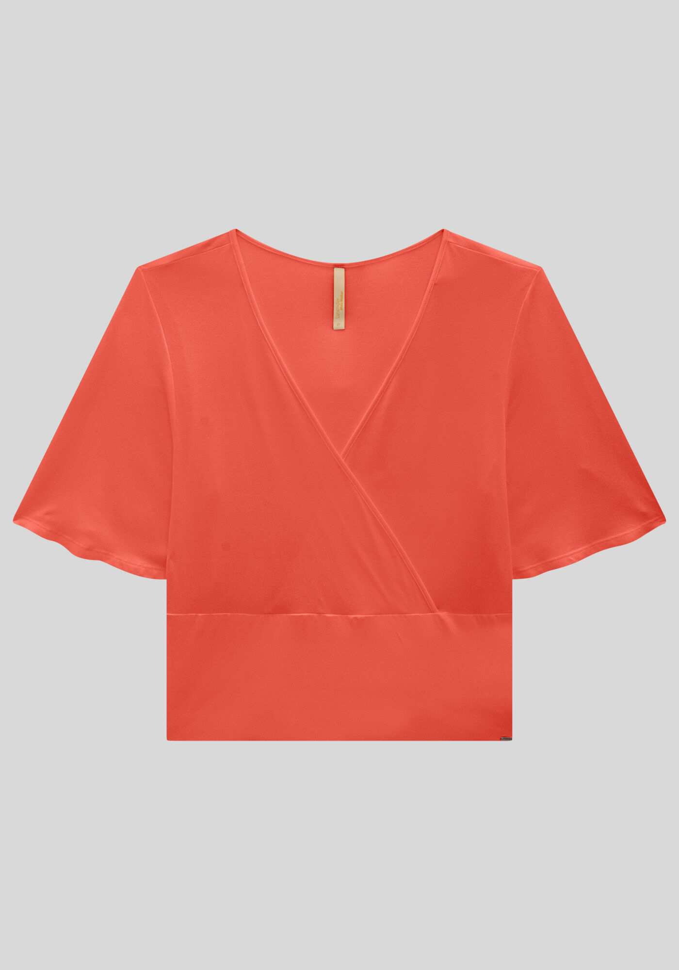 Blusa Plus Size em Malha com Decote Transpassado, , large.