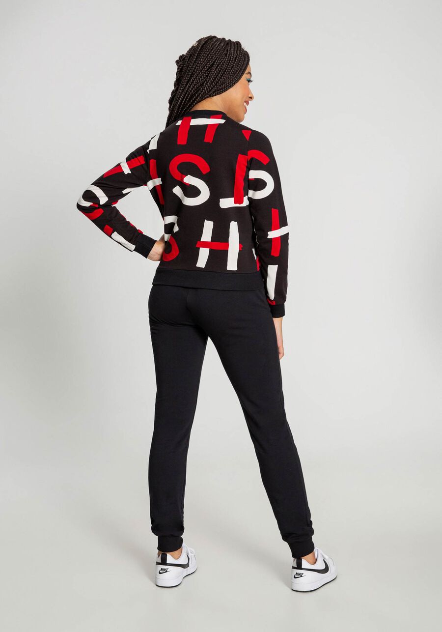 Jaqueta Estampada em Molecotton Juvenil, URBAN PRETO. Jaqueta Estampada em Molecotton Juvenil, URBAN PRETO, large.