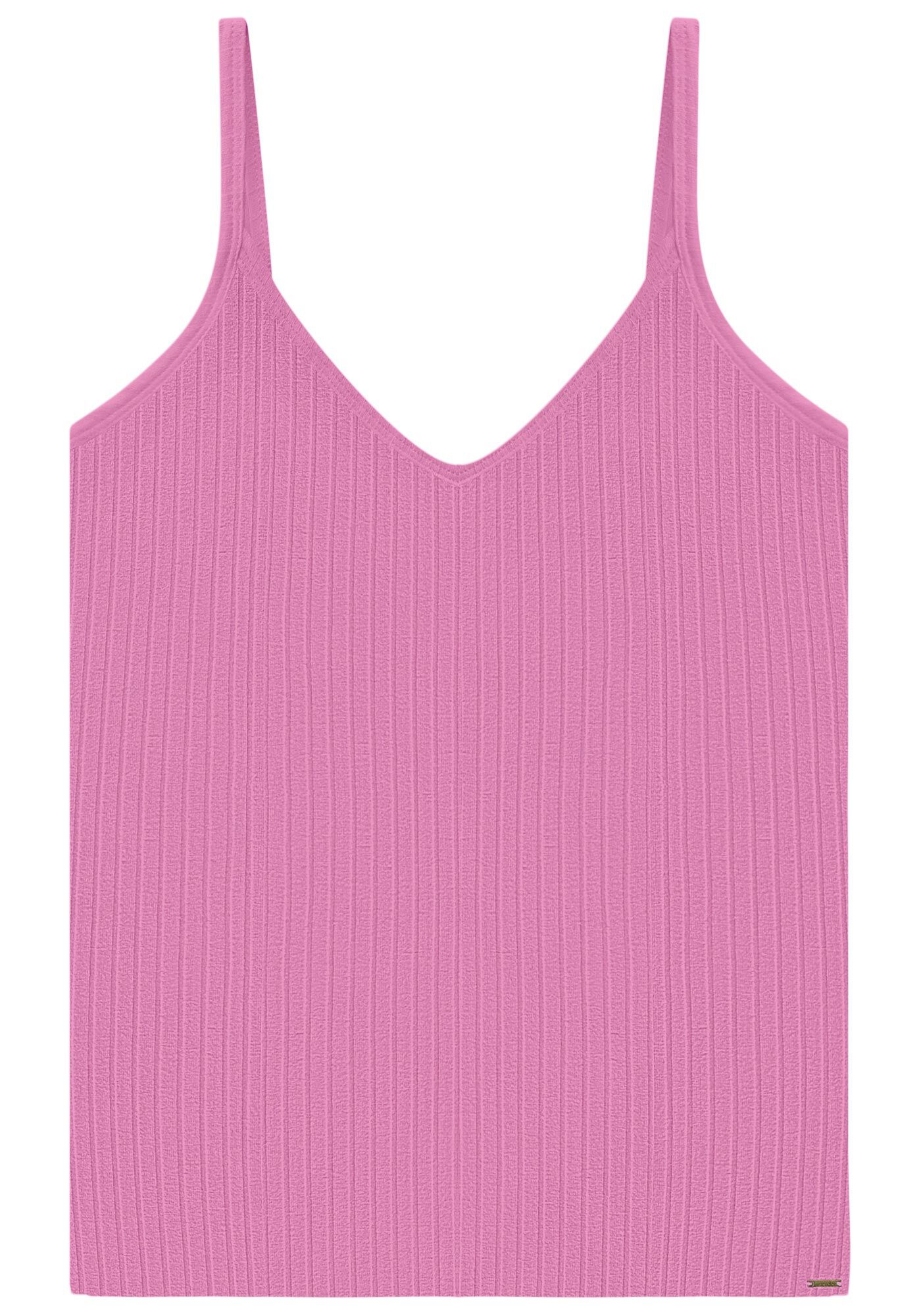 Blusa Regata B&aacute;sica De Al&ccedil;as Finas Em Malha Canelada, VIOLETA TWIGG, large.