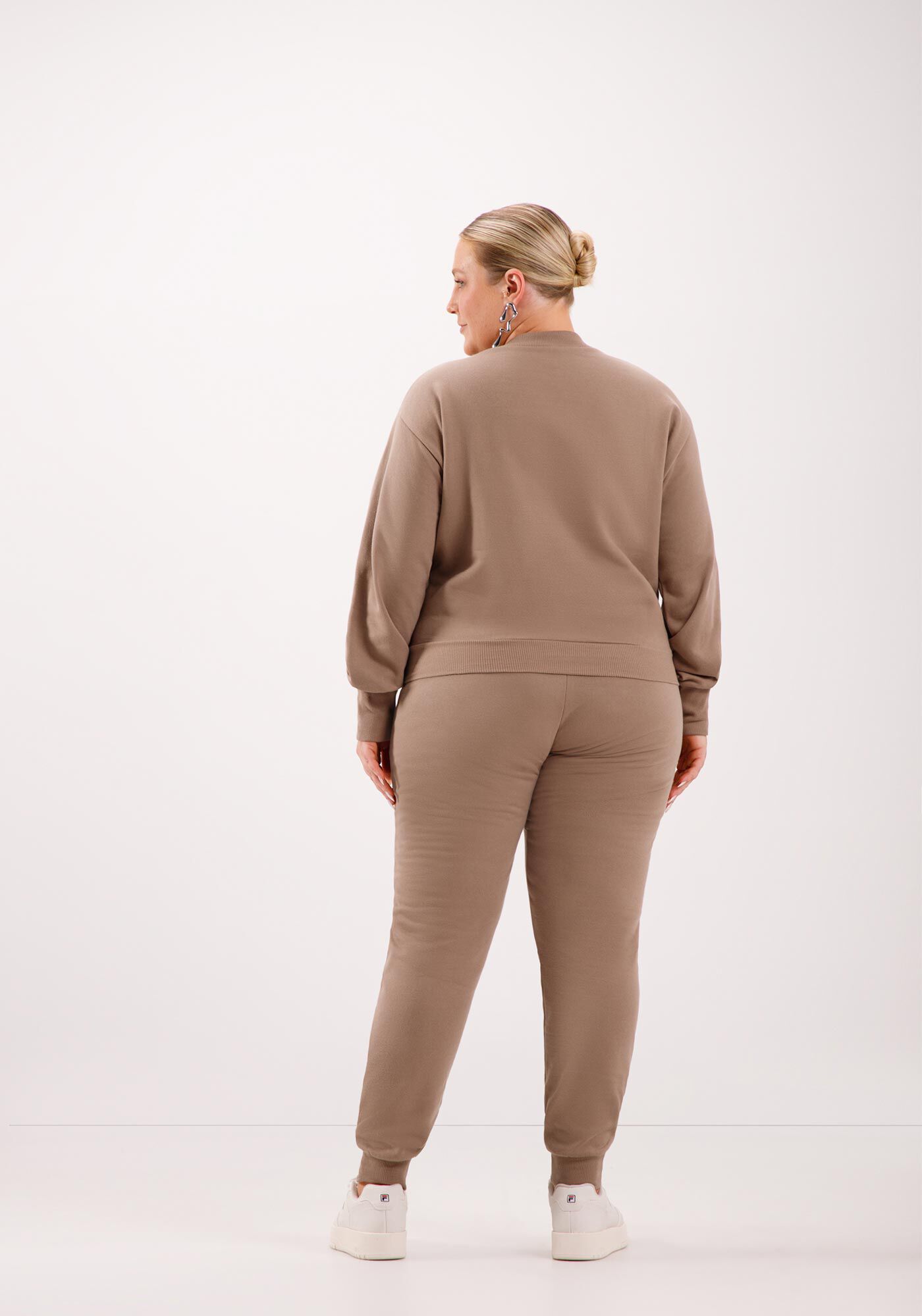 Blus&atilde;o B&aacute;sico Plus Size Em Moletom Felpado De Algod&atilde;o, , large.