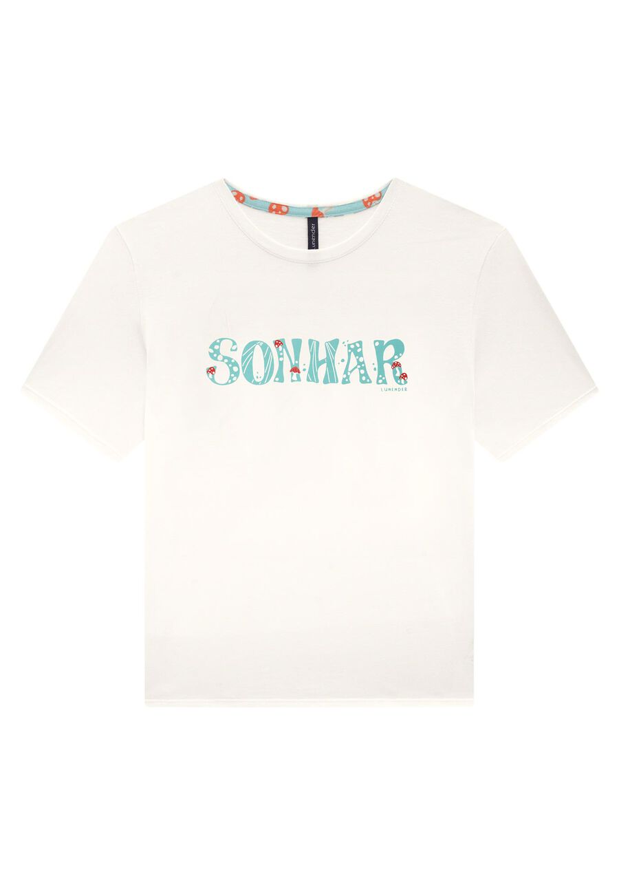 Pijama Estampado em Malha com T-Shirt e Shorts, . Pijama Estampado em Malha com T-Shirt e Shorts, , large.