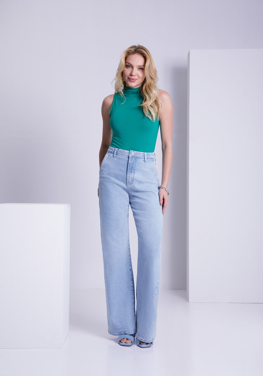 Calça Jeans Wide Leg Chapa Barriga Clara, . Calça Jeans Wide Leg Chapa Barriga Clara, , large.