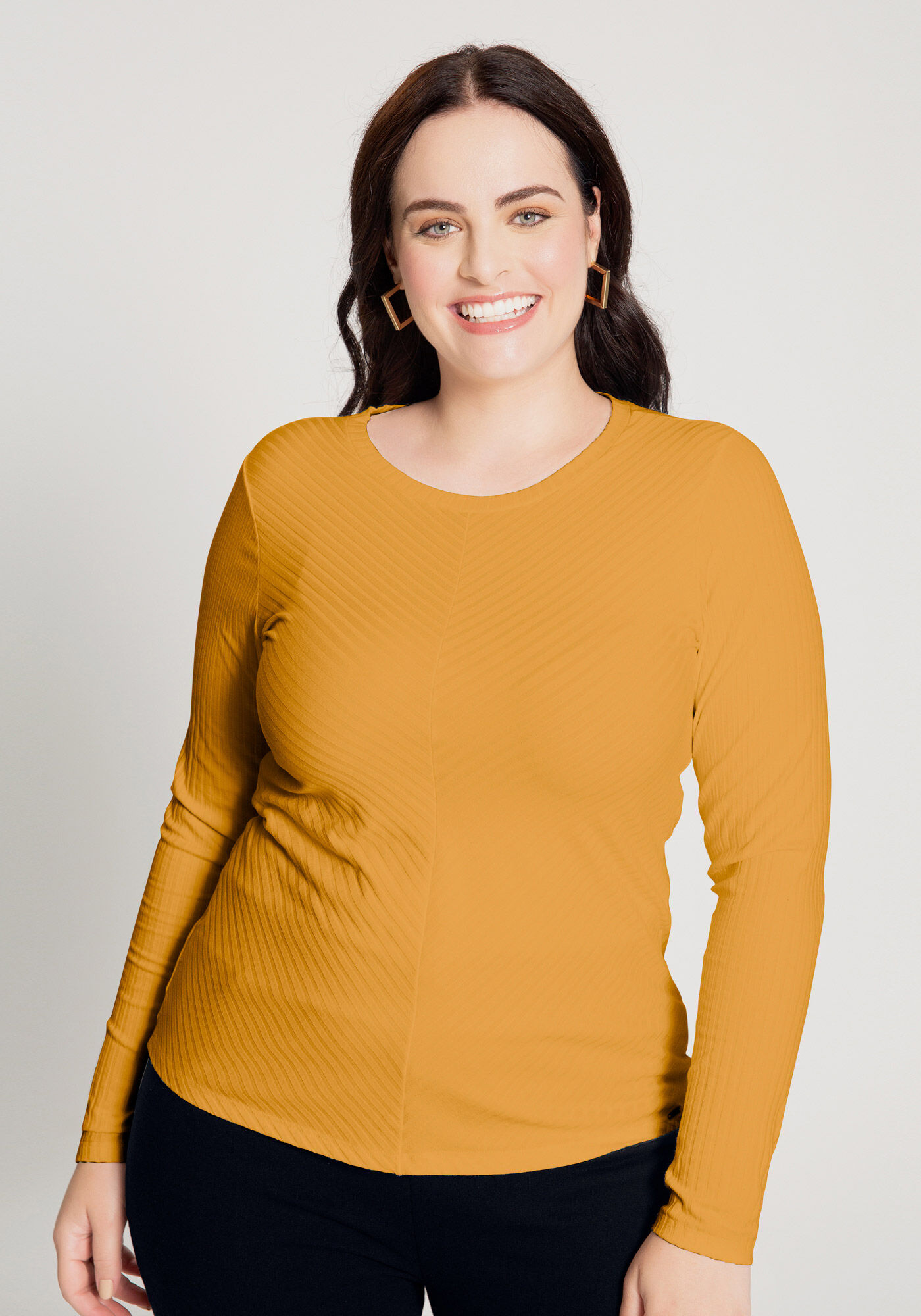 Blusa plus size manga hot sale longa