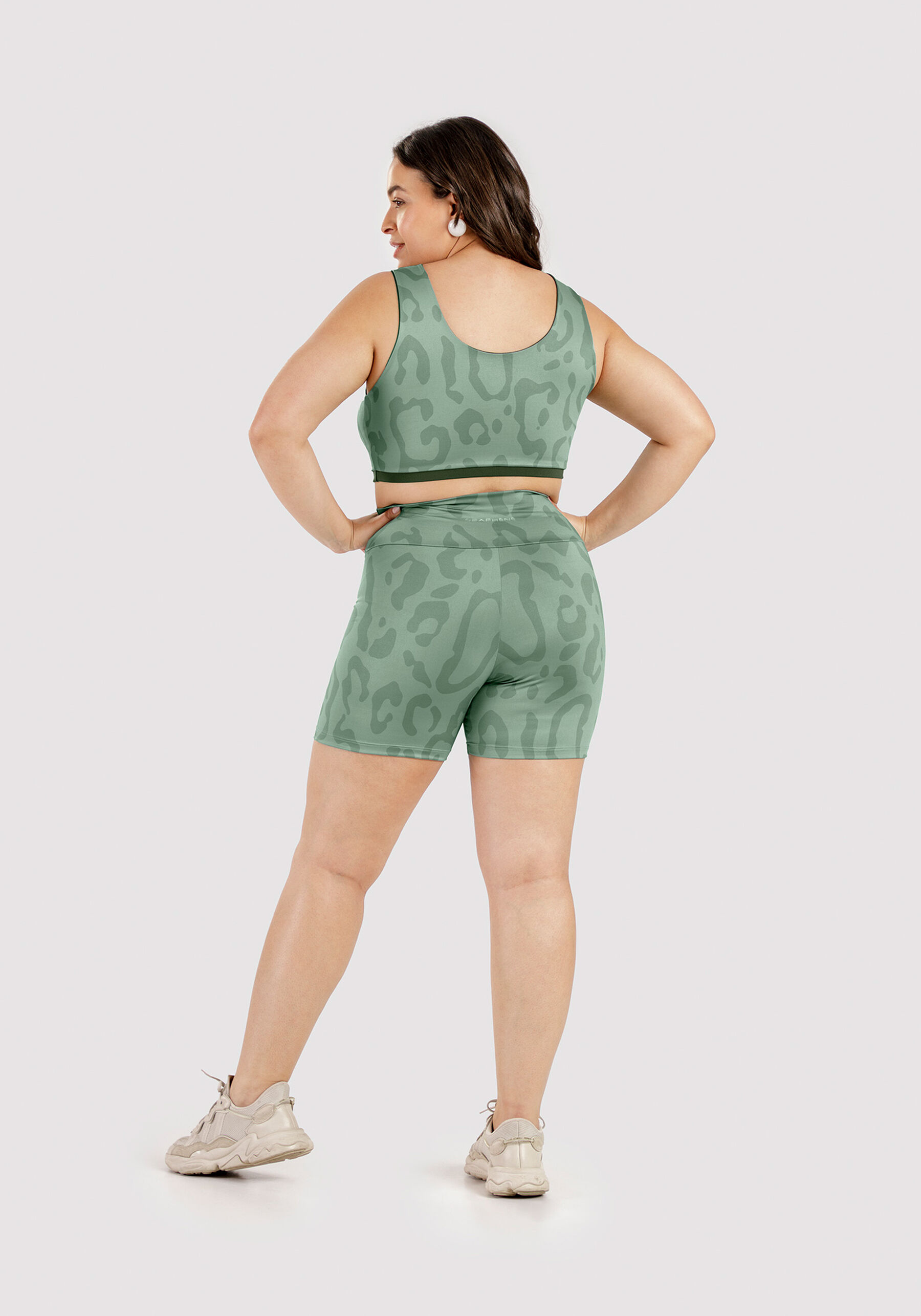 Top Dupla Face Animal Print, VERDE FURIA, large. image number 2