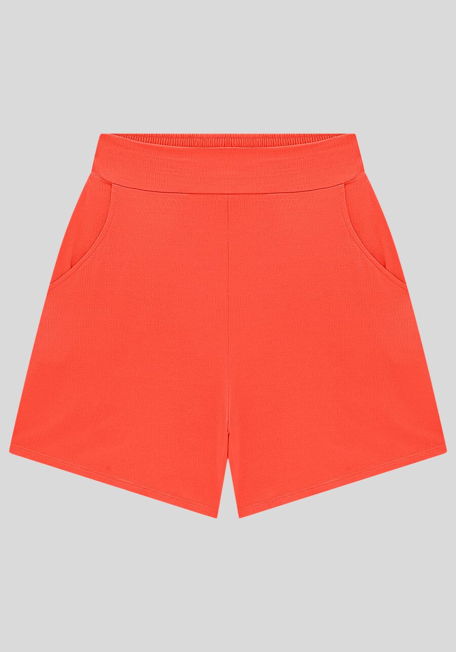 Conjunto em Malha com Blusa Decote V e Shorts, . Conjunto em Malha com Blusa Decote V e Shorts, , large.