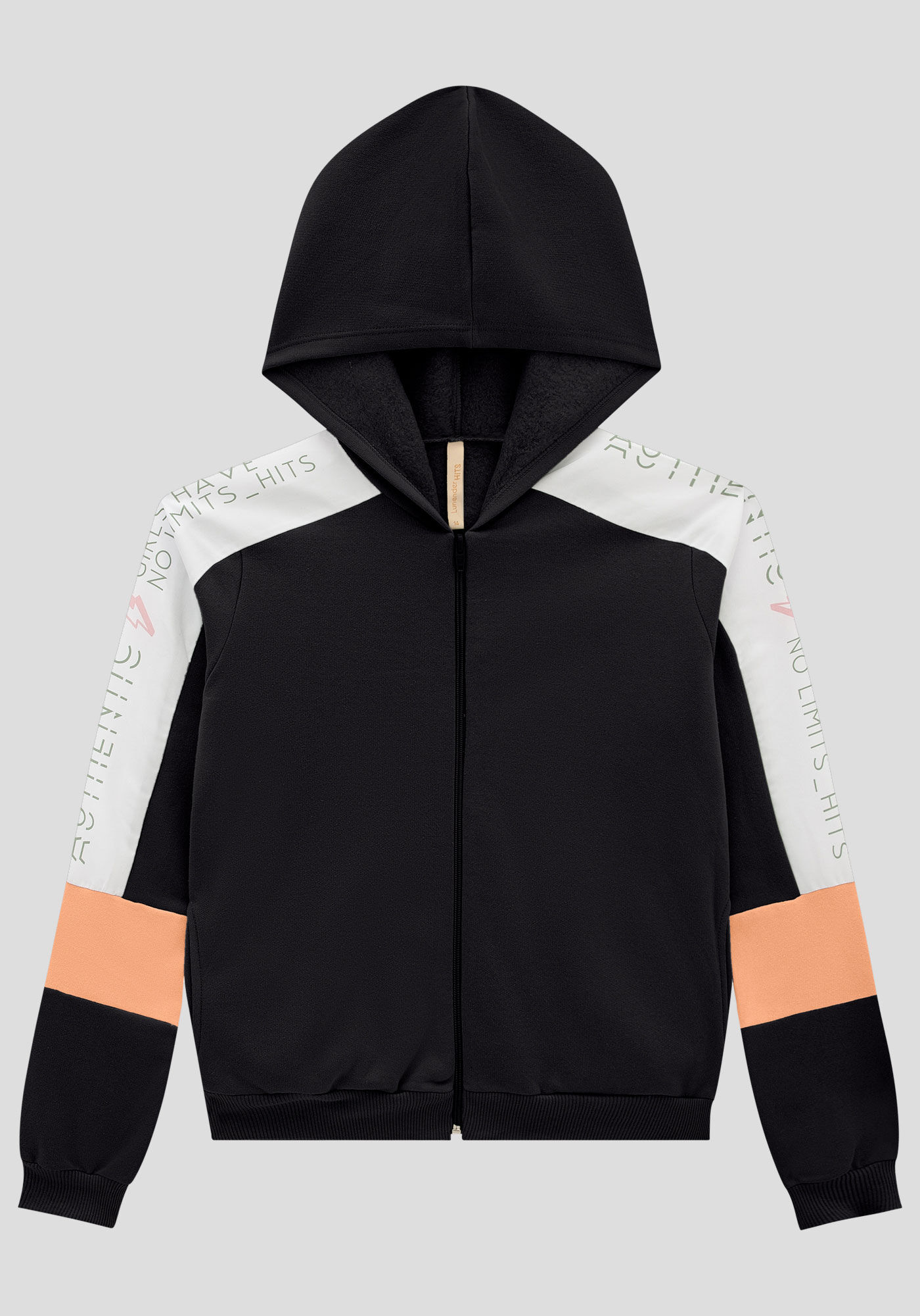 Jaqueta Juvenil em Moletom com Capuz, , large.