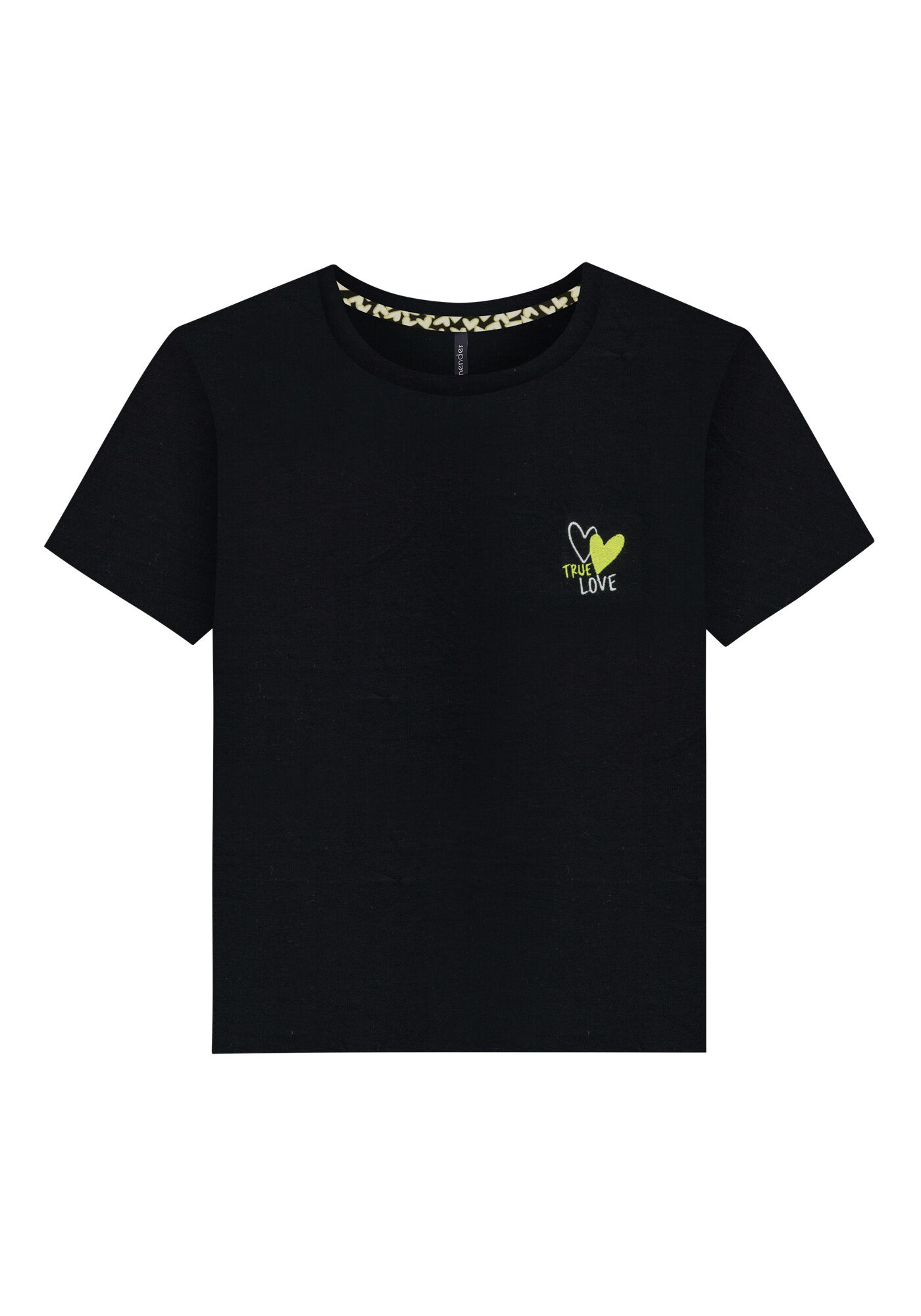 Pijama Estampado em Malha Viscose com Shorts, CANDY PRETO, large.