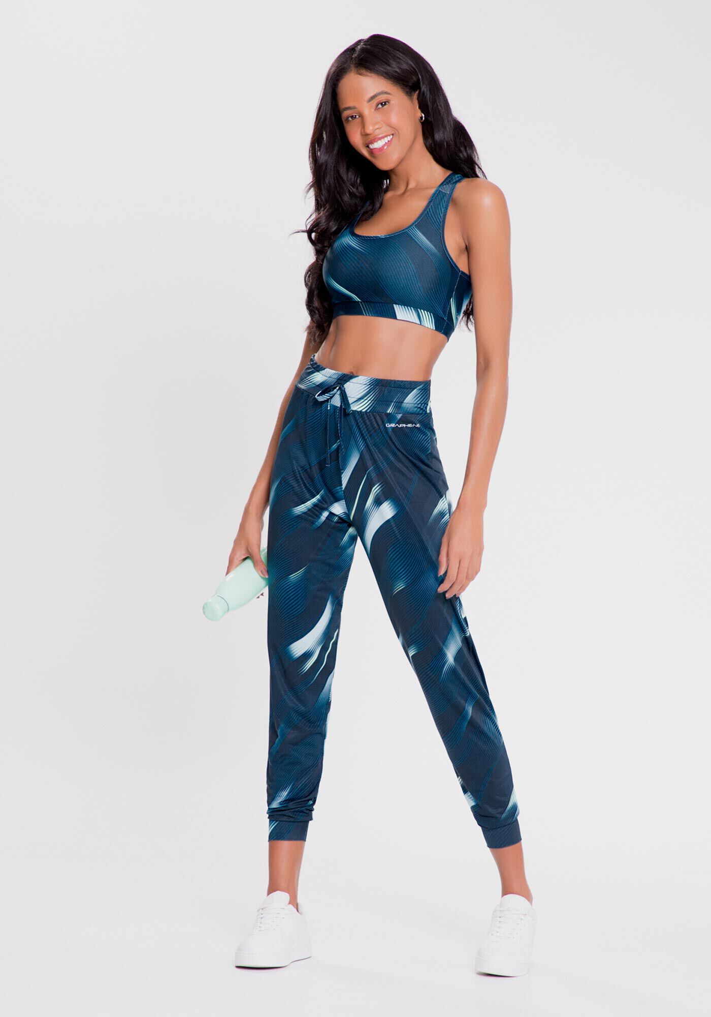 Calça de hotsell malha estampada