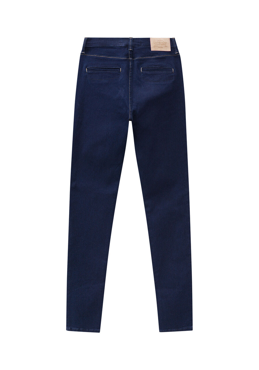 Calça Skinny Segunda Pele, JEANS ESCURO. Calça Skinny Segunda Pele, JEANS ESCURO, large.