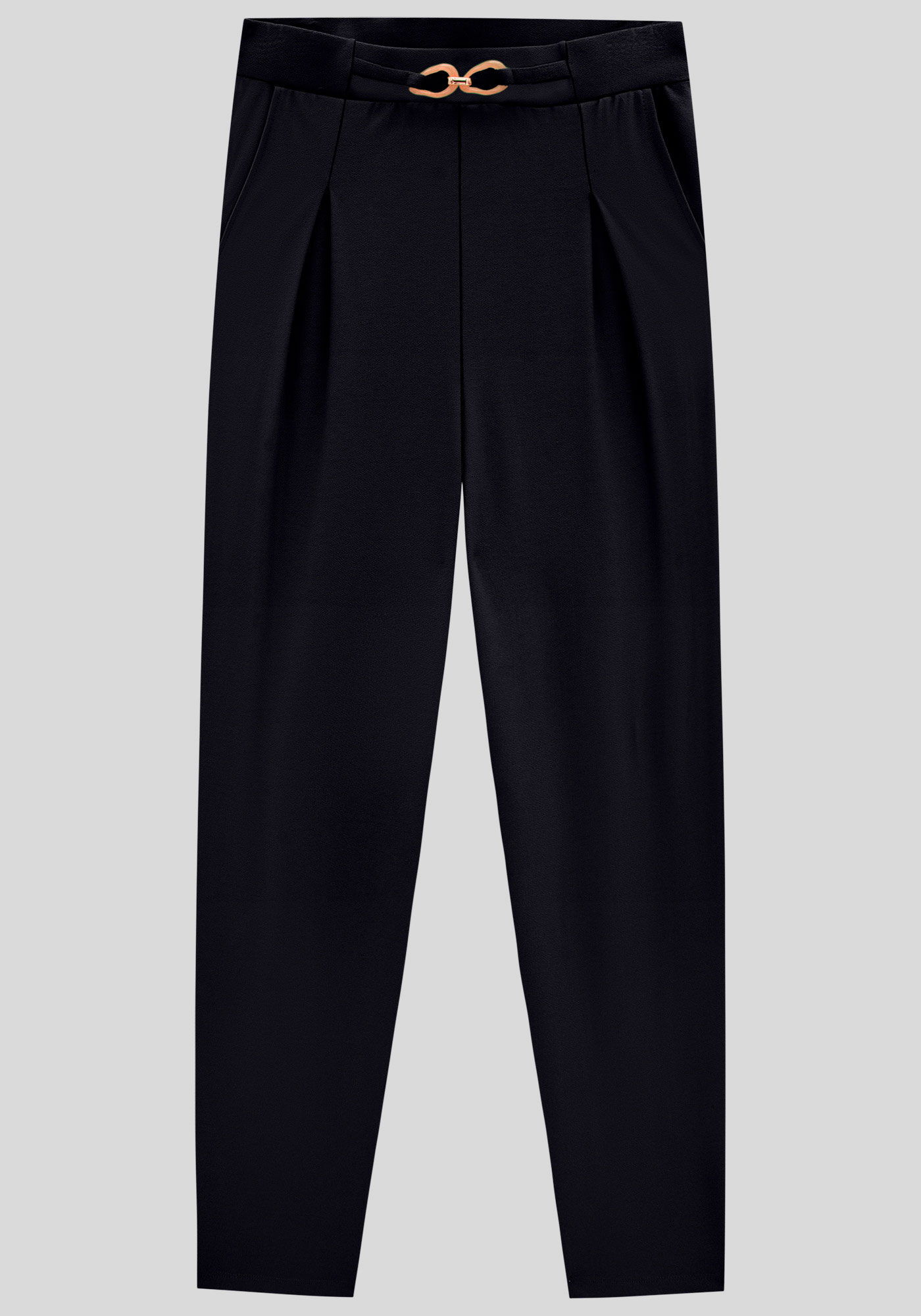 Cal&ccedil;a Alfaiataria com Bolsos e Detalhe C&oacute;s, , large.