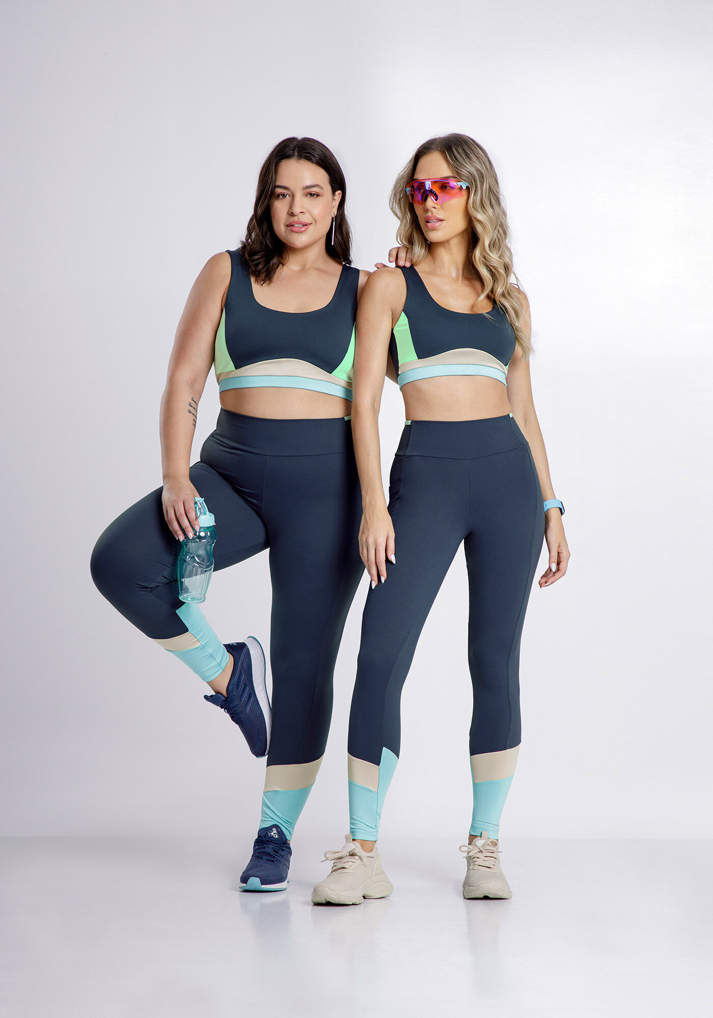 Cal&ccedil;a Legging Recortes com Bolso Lateral, , large.