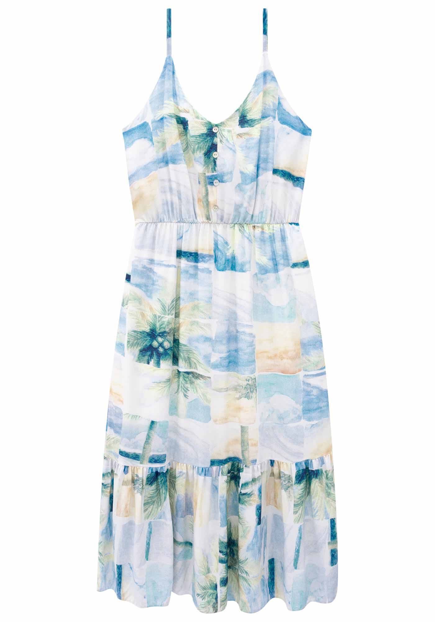 Vestido Midi Rayon Estampado, , large.