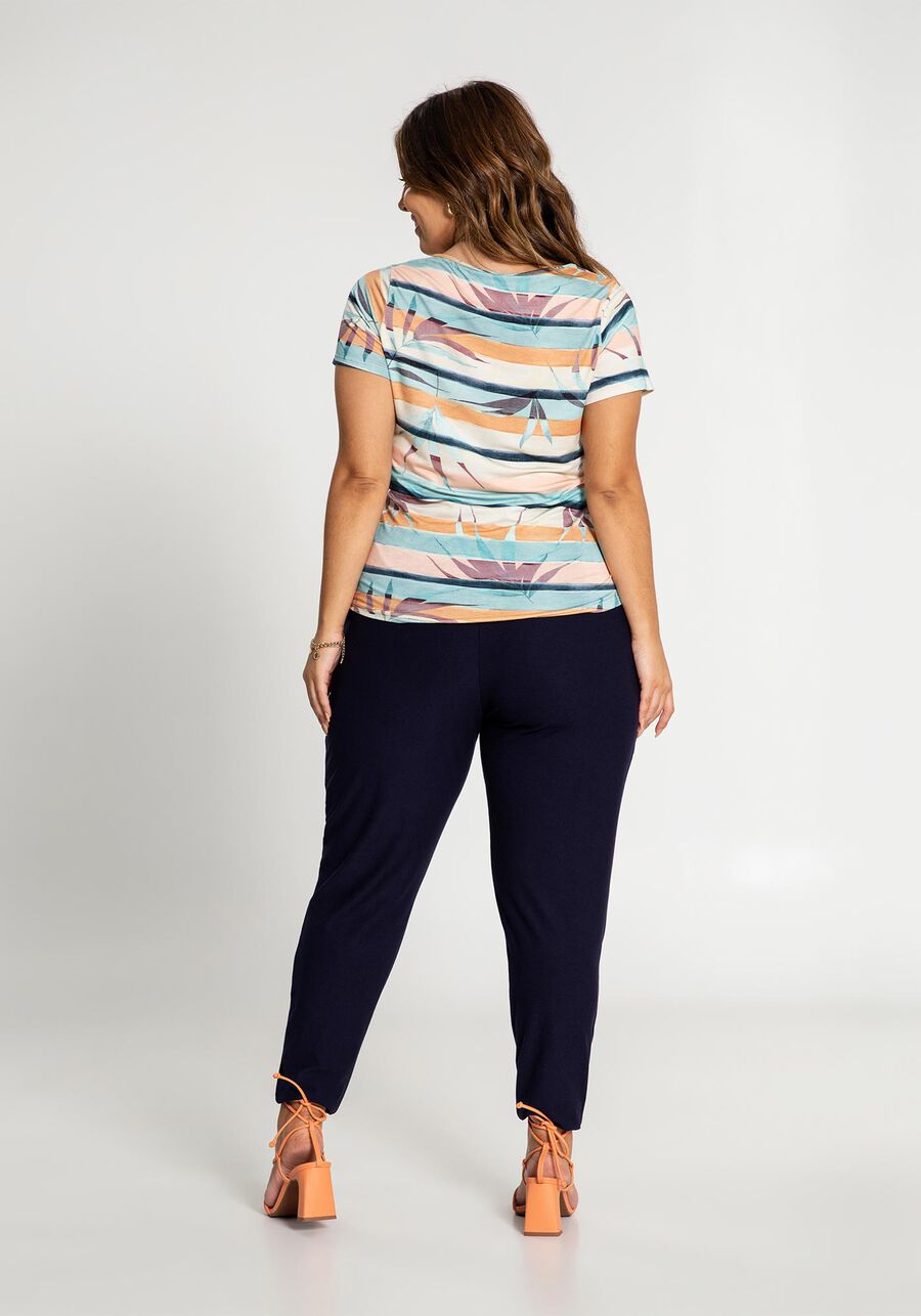 Blusa Plus Size Estampada Malha Viscose, BRANCO OFF WHITE. Blusa Plus Size Estampada Malha Viscose, BRANCO OFF WHITE, large.