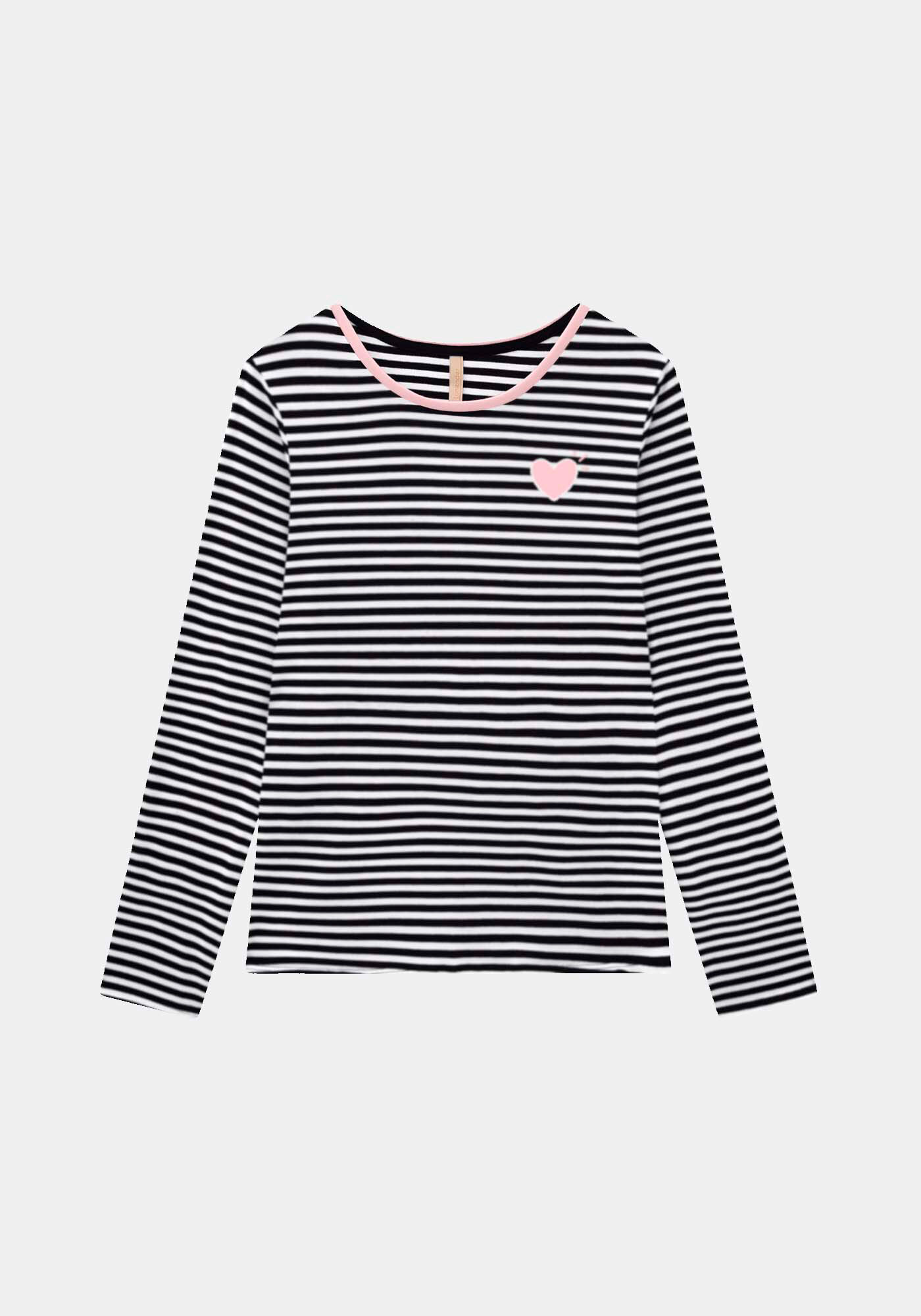 Pijama Longo em Malha com Cal&ccedil;a e Blusa Manga Longa, , large.