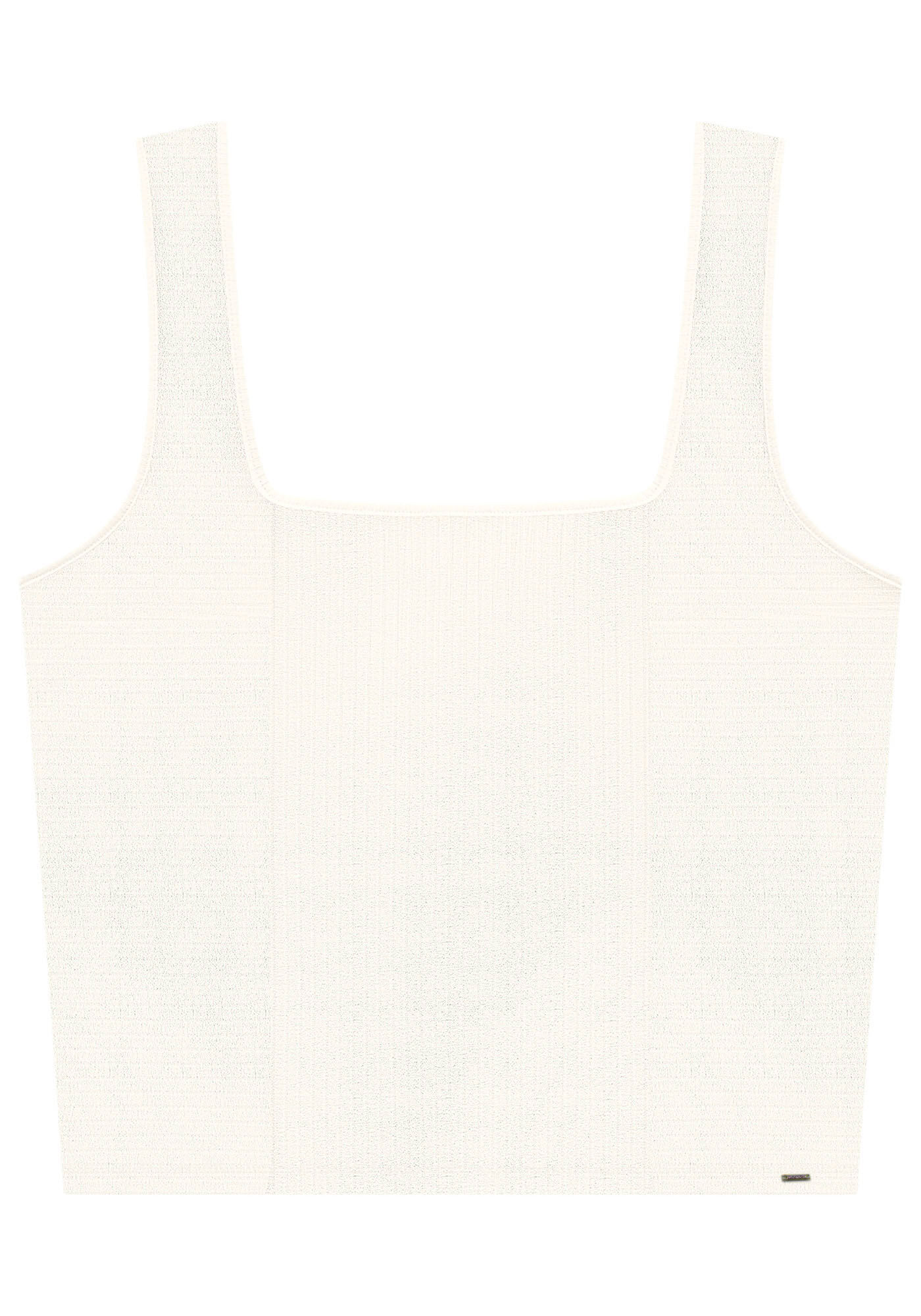 Blusa B&aacute;sica Plus Size com Decote Quadrado, BRANCO OFF WHITE, large.