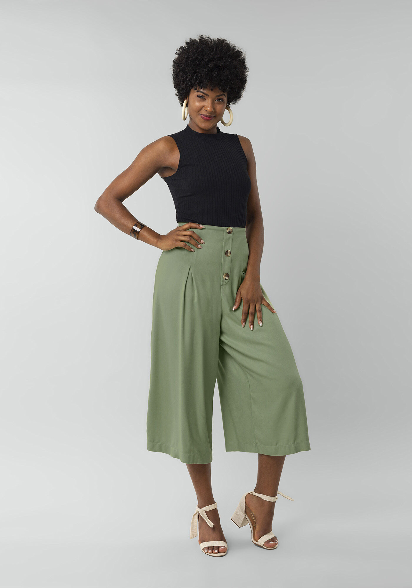 Blusa Regata B&aacute;sica Em Malha Canelada Respons&aacute;vel, , large.