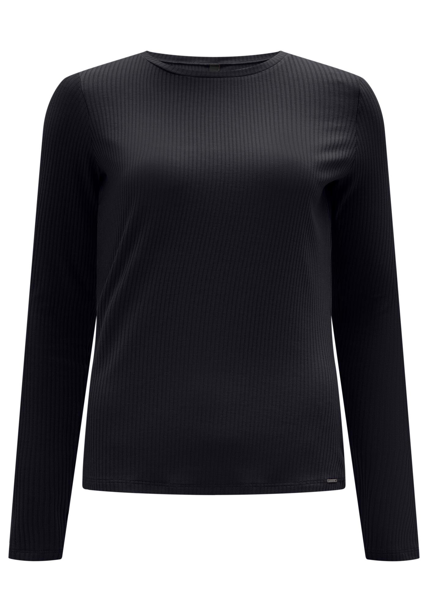 Blusa B&aacute;sica Canelada Manga Longa, , large.