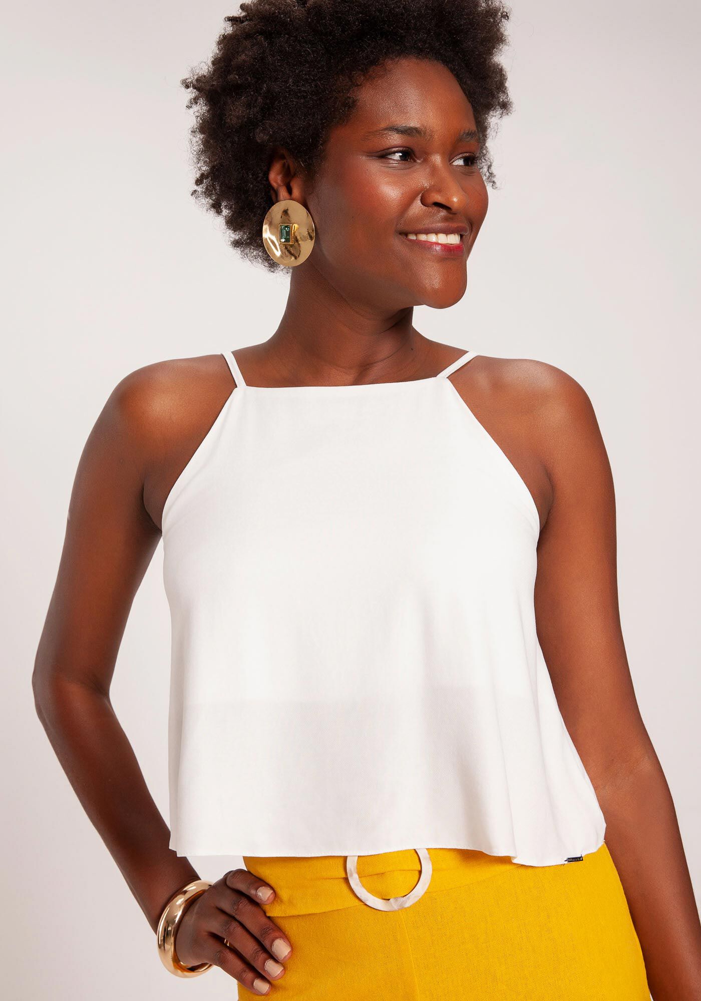 Blusa estilo halter hotsell