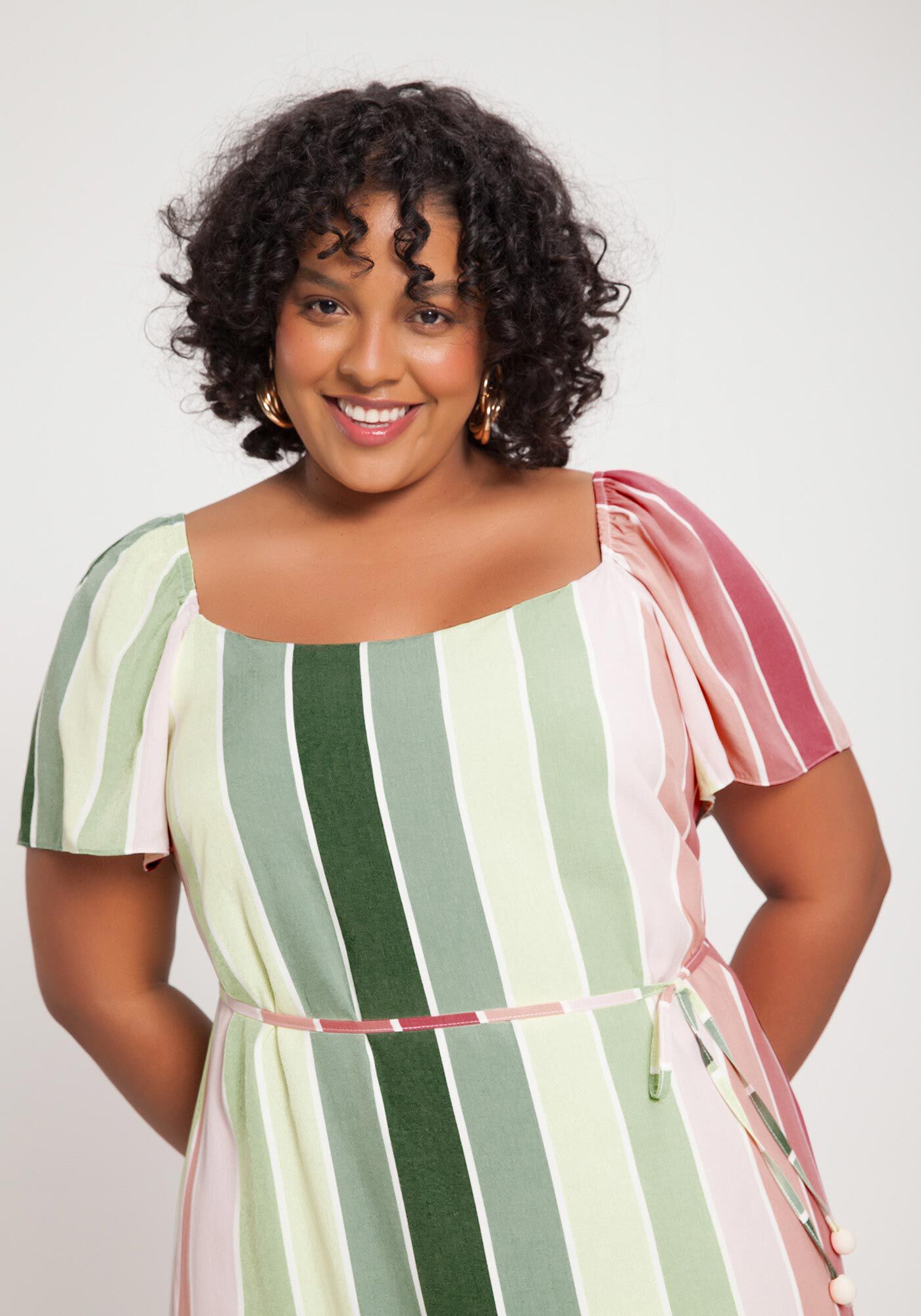 Vestido de tecido plus size clearance