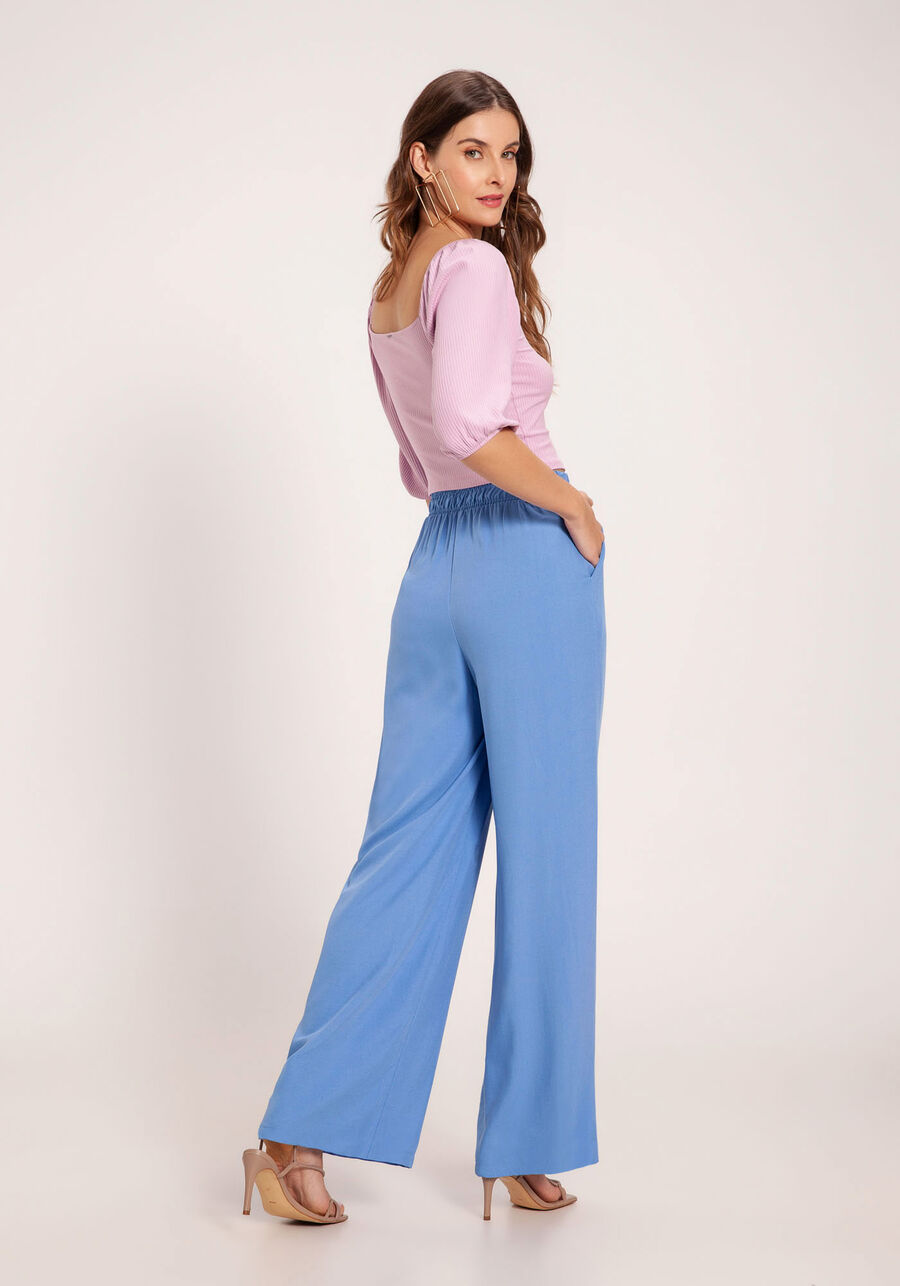 Blusa Cropped Canelada com Manga Bufante, LILAS KENLY. Blusa Cropped Canelada com Manga Bufante, LILAS KENLY, large.