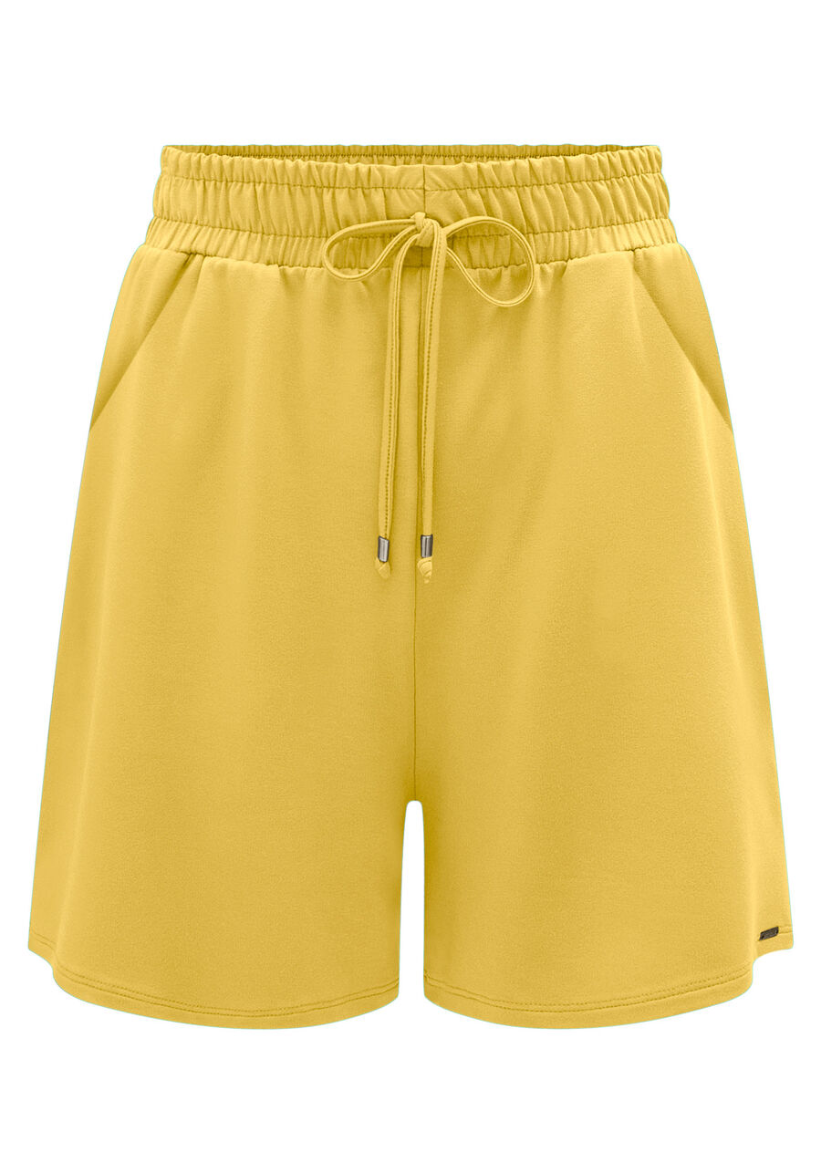 Shorts Com Cadarço E Bolsos Em Malha Responsável, . Shorts Com Cadarço E Bolsos Em Malha Responsável, , large.