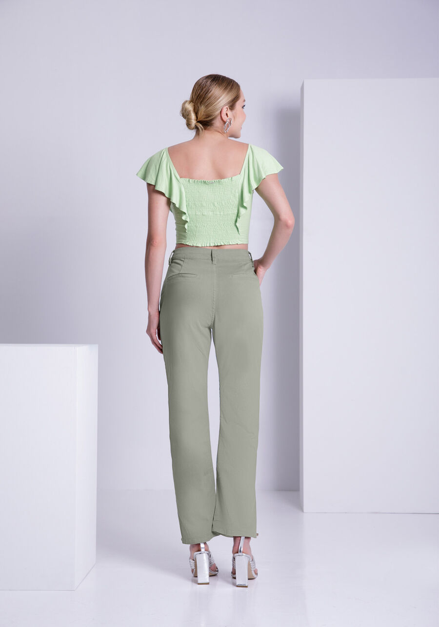 Blazer Sarja Alfaiataria com Elastano, VERDE CORAL. Blazer Sarja Alfaiataria com Elastano, VERDE CORAL, large.