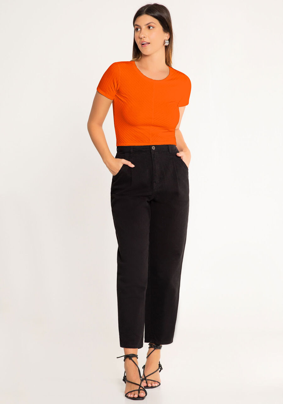 Blusa Cropped Com Recorte Frontal Em Malha Canelada, . Blusa Cropped Com Recorte Frontal Em Malha Canelada, , large.