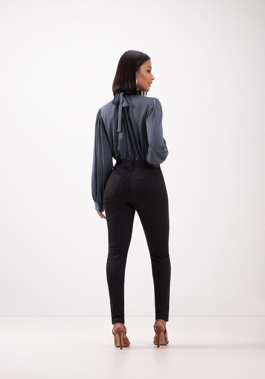 Calça Skinny Em Sarja Amaciada De Cintura Alta Chapa Barriga, . Calça Skinny Em Sarja Amaciada De Cintura Alta Chapa Barriga, , large.