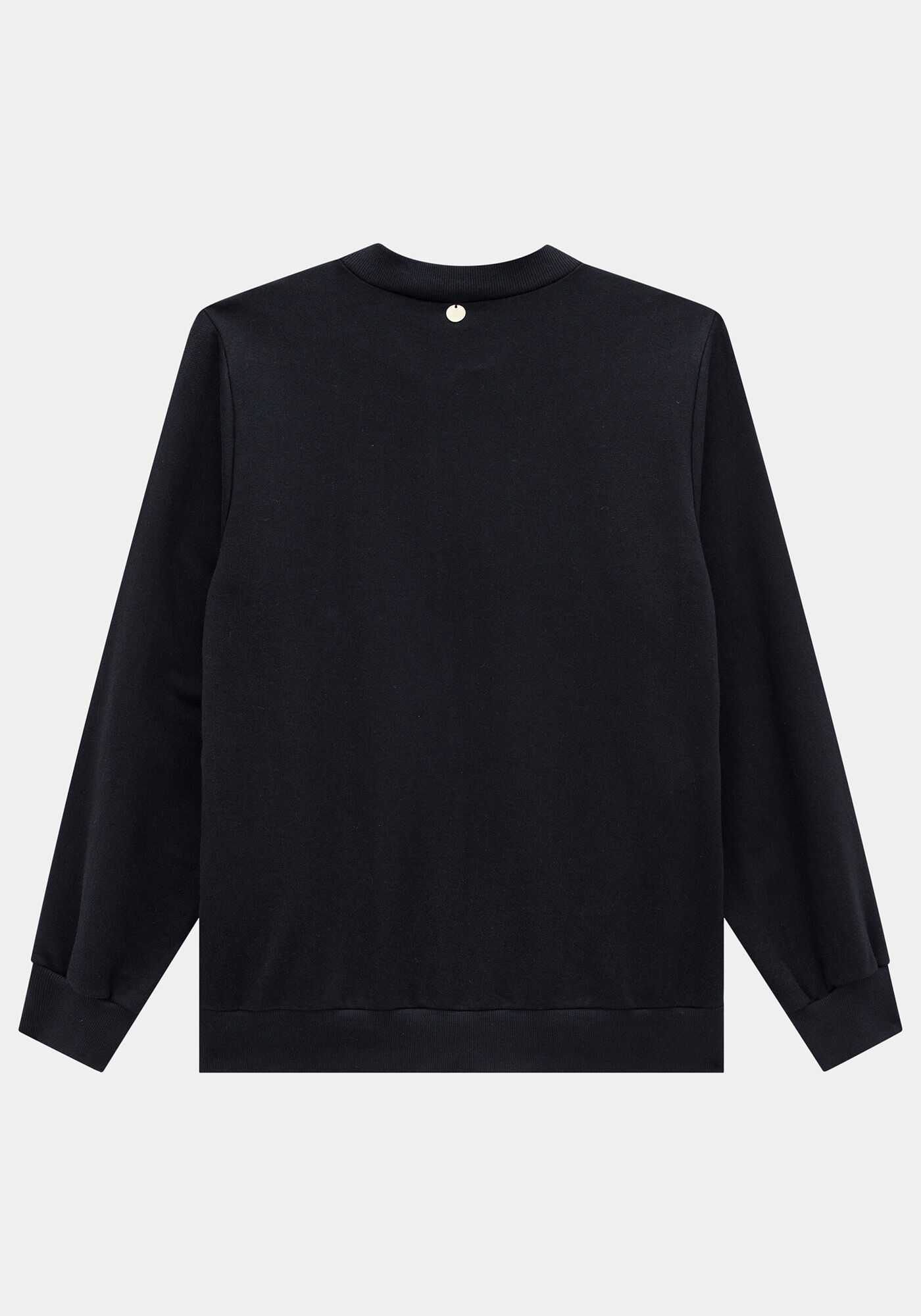 Jaqueta Plus Size Em Moletom Felpado De Algod&atilde;o Com Z&iacute;per, PRETO REATIVO, large.