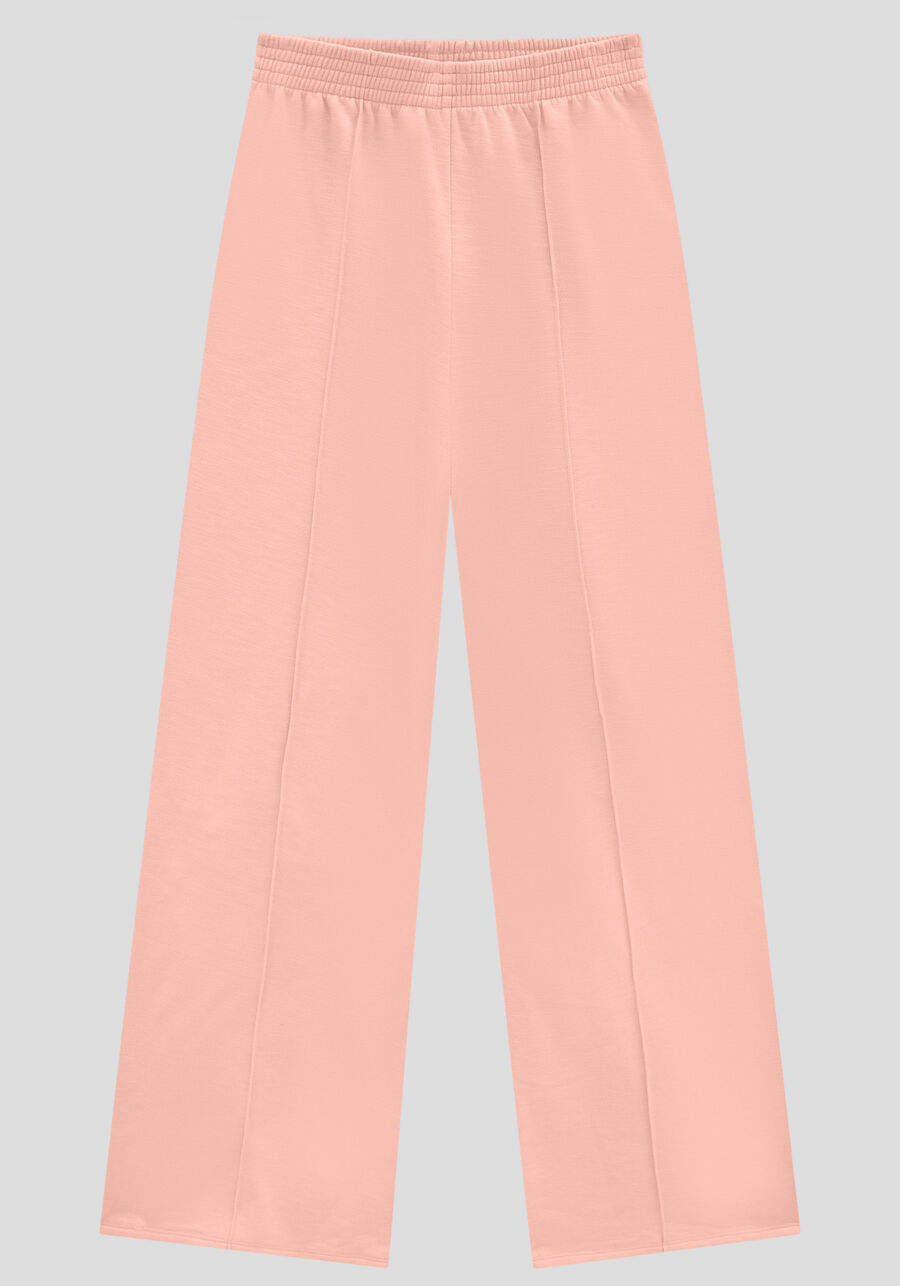 Conjunto Juvenil em Moletom com Calça Wide Leg, SALMAO SENSACAO. Conjunto Juvenil em Moletom com Calça Wide Leg, SALMAO SENSACAO, large.