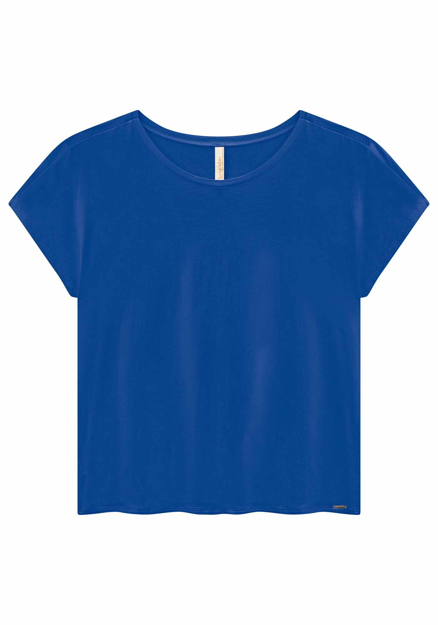 Blusa Lisa B&aacute;sica Em Malha De Viscose Com Elastano, , large.