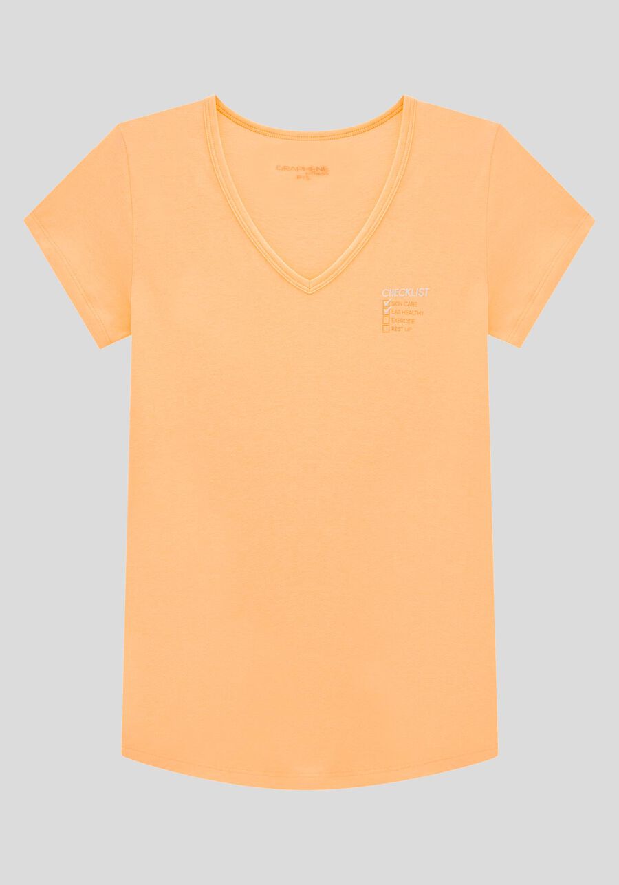 Blusa Manga Curta em Malha com Decote V, . Blusa Manga Curta em Malha com Decote V, , large.