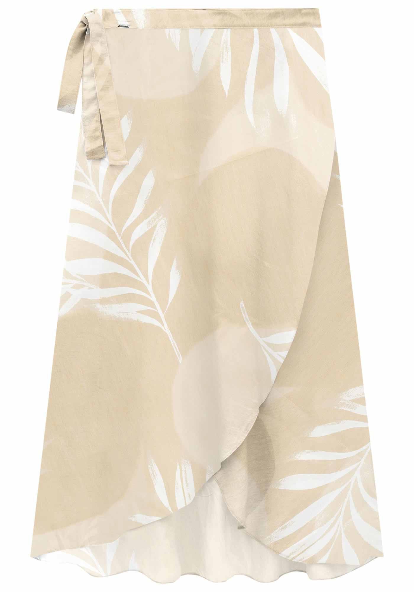 Saia Midi Transpassada Estampada, , large.