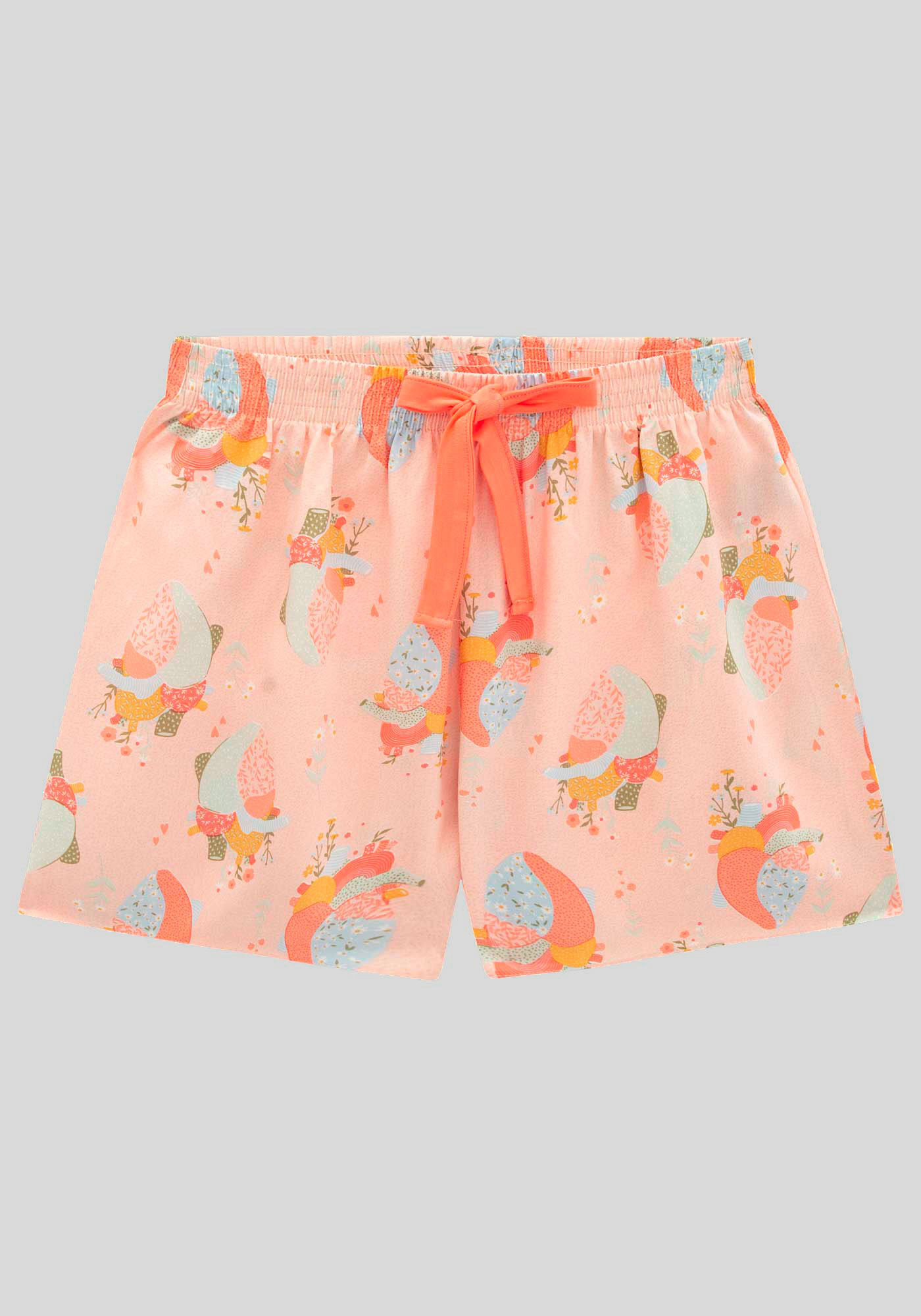 Pijama Curto Juvenil Estampado, VIDA BEGE, large.