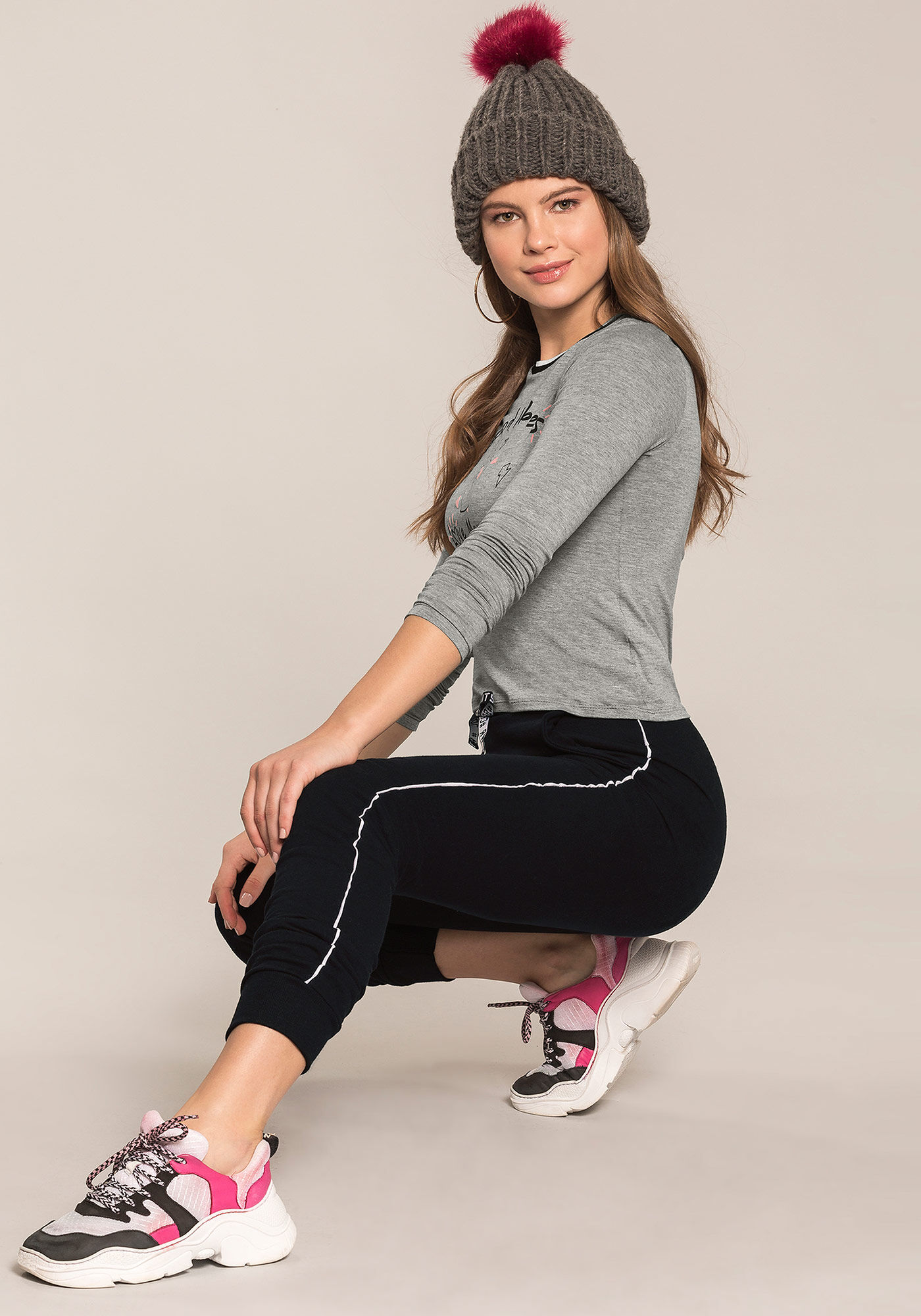 Calça jogging moletom hotsell
