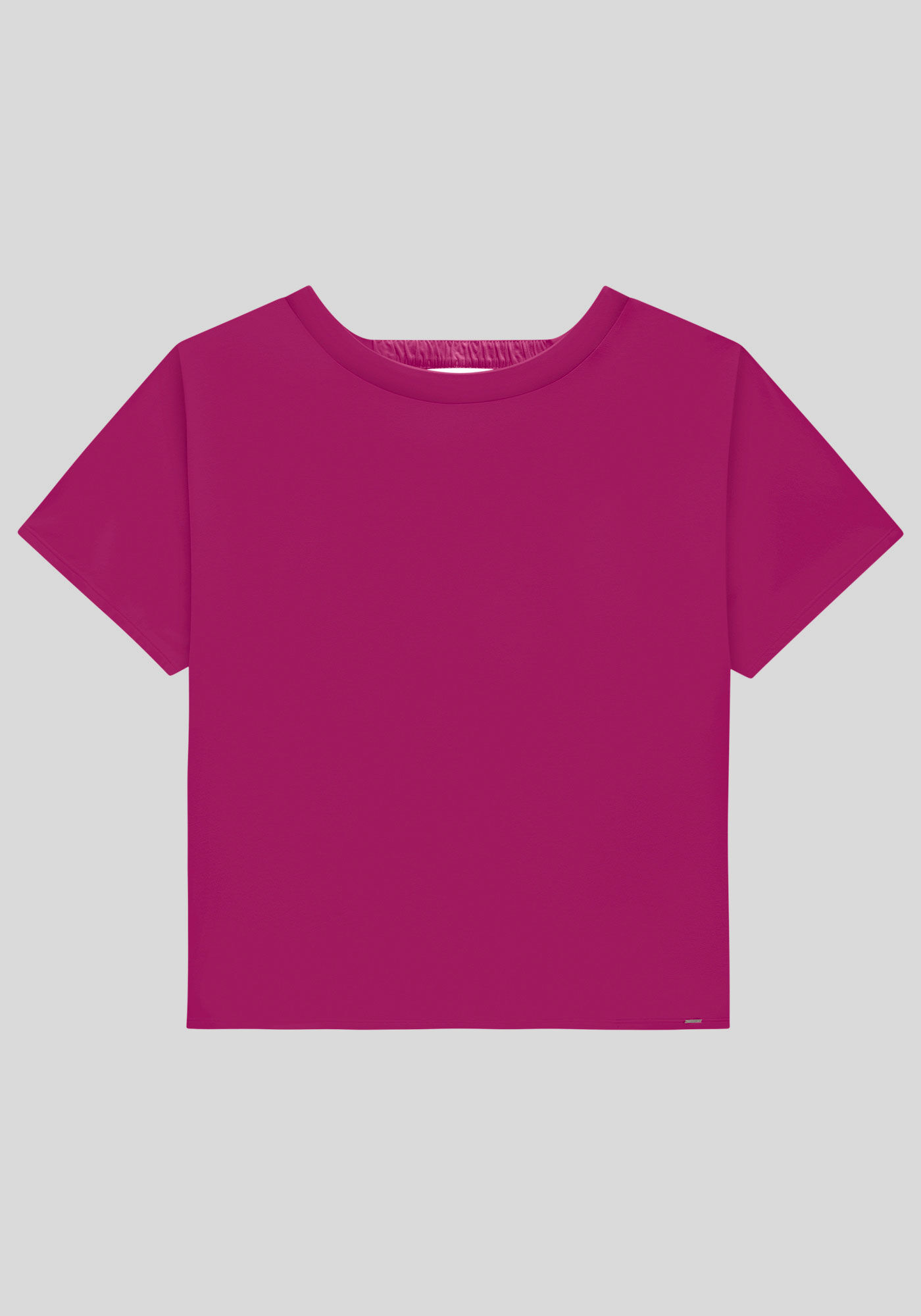 Blusa Plus Size em Malha com Recorte Costas, , large.