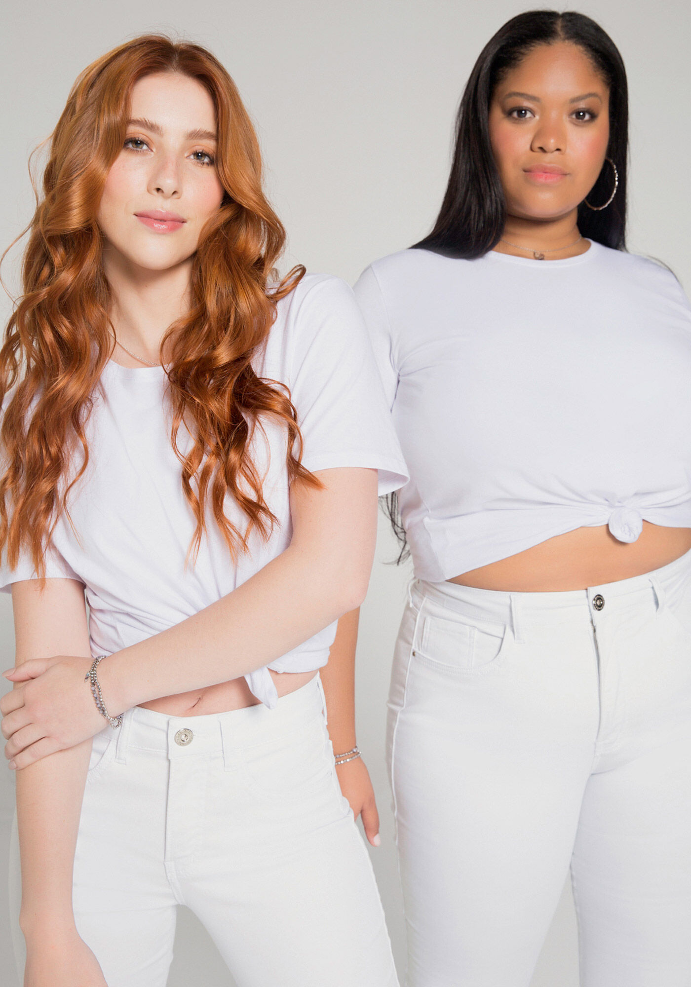 Cal a Sarja Skinny Sempre Branco Chapa Barriga Lunender