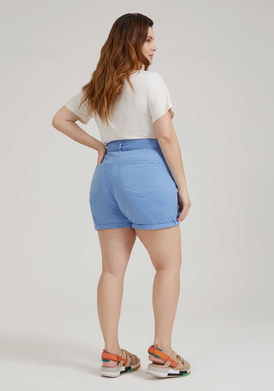 Shorts Sarja Plus Size Clochard com Cinto, . Shorts Sarja Plus Size Clochard com Cinto, , large.