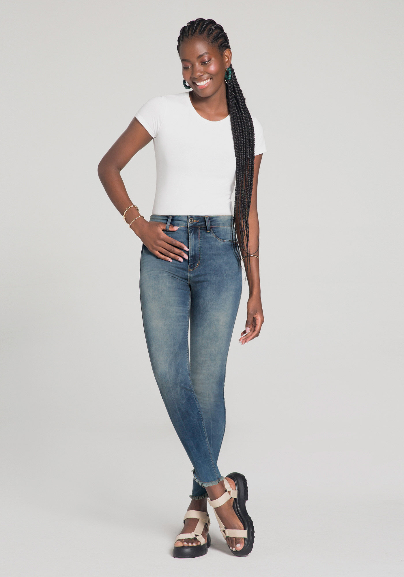 Skinny fit cheap cropped