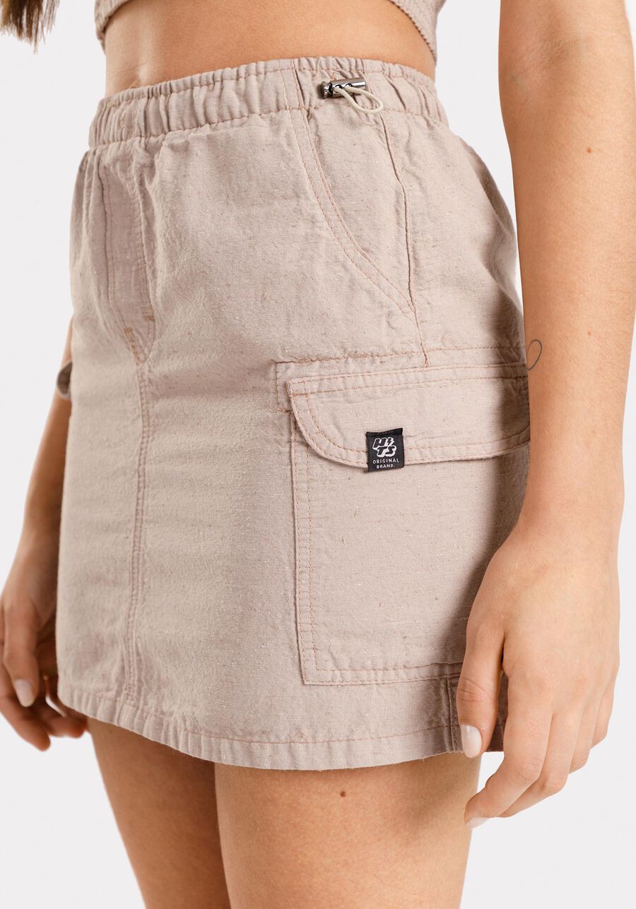 Conjunto saia cargo e blusa Cropped juvenil sustentável, . Conjunto saia cargo e blusa Cropped juvenil sustentável, , large.